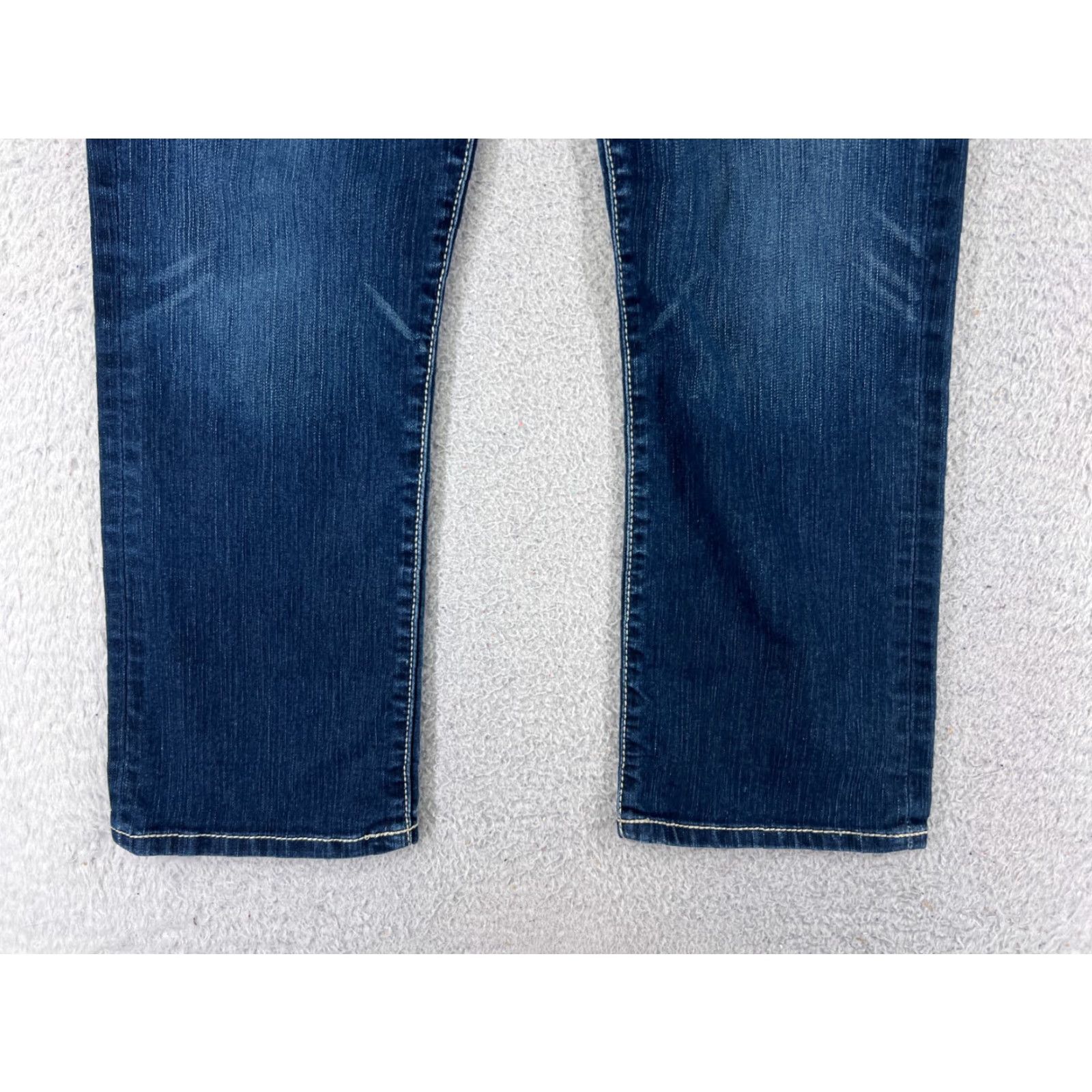 Vintage BKE Jeans Womens 31 Blue Denim Bootcut Cotton Payton Embroidered Buckle Size 24" / US 00 / IT 34 - 2 Thumbnail