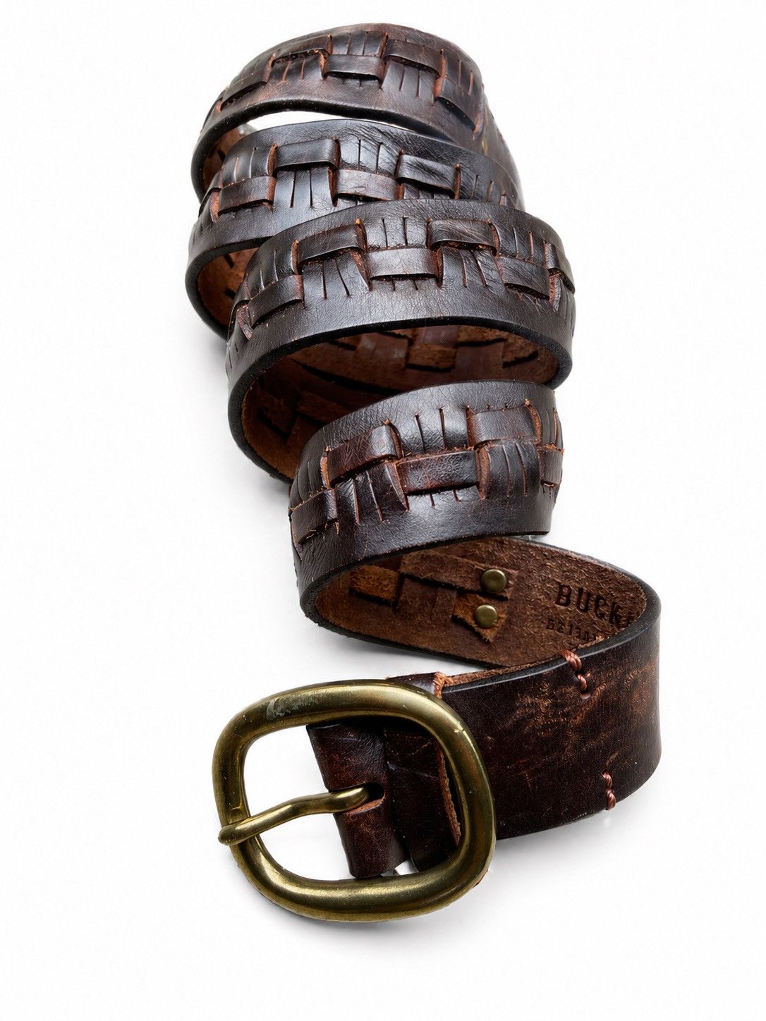 If Six Was Nine Last Drop🔥Rare🔥Buckaroo Cow Leather Belt Size ONE SIZE - 1 Thumbnail