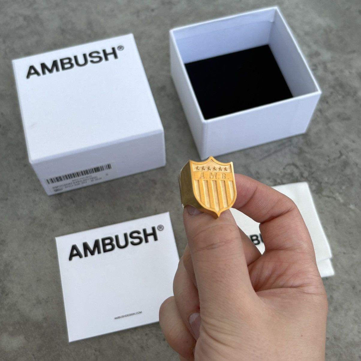 Ambush Design AMBUSHw Varsity Shield ring Made in Japan Silver 925 Size ONE SIZE - 2 Thumbnail
