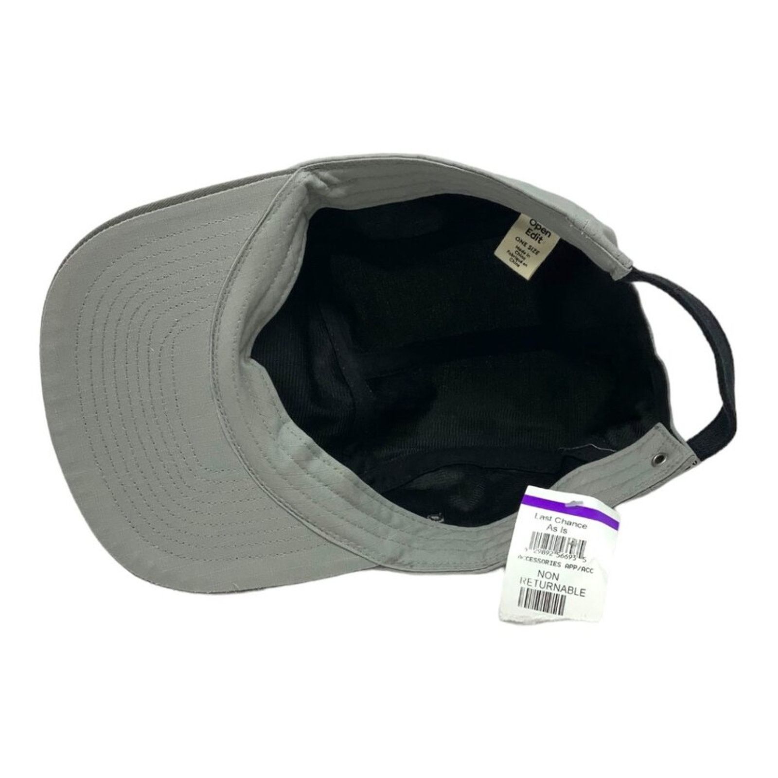Other Open Edit Melon Cotton Baseball Cap Gray O/S NWOT $39 MSRP Size ONE SIZE - 6 Thumbnail