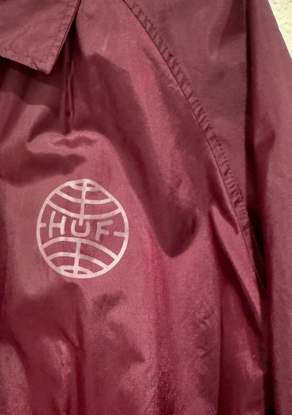 Huf Huf Windbreaker Burgundy Men’s Medium Size US M / EU 48-50 / 2 - 3 Thumbnail