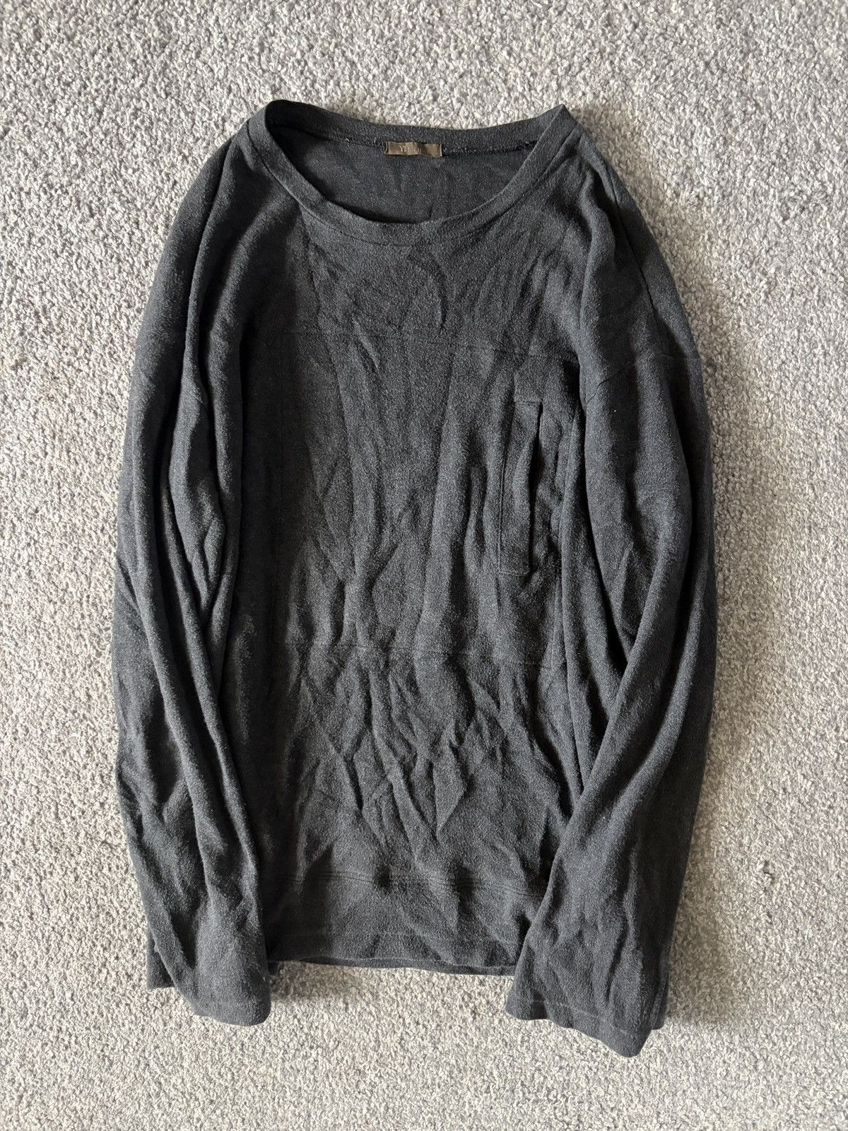 Y’s for Men Yohji Yamamoto Dark Grey Pocket Jumper