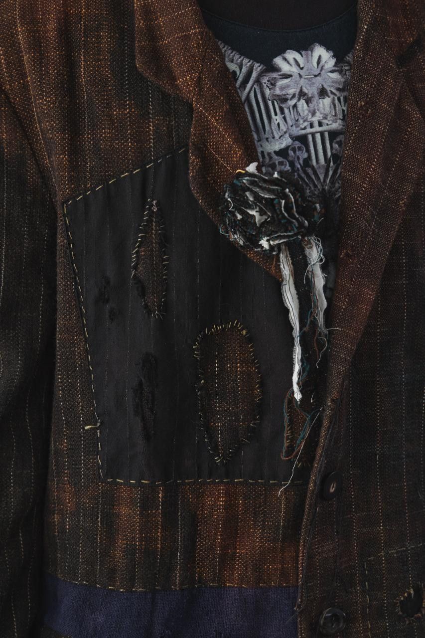 Archivio J.M. Ribot Archivio J.M. Ribot Handmade Distressed Patchwork Blazer Size US M / EU 48-50 / 2 - 10 Thumbnail