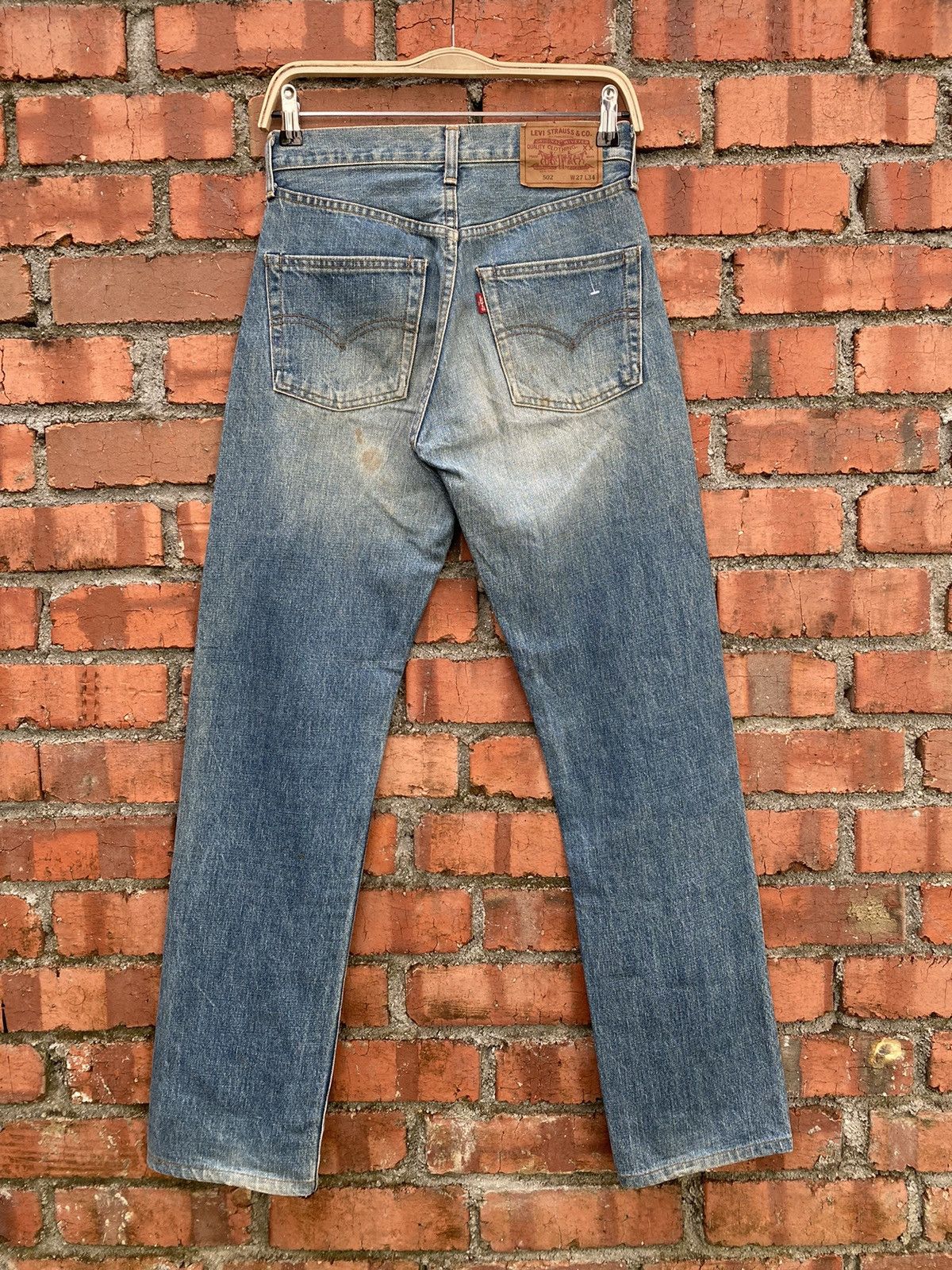 Levi's × Levi's Vintage Clothing × Vintage size 28x32 vintage levi's 502 redline big E denime Size US 28 / EU 44 - 2 Thumbnail