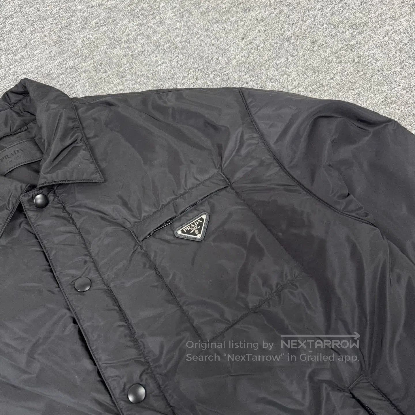 Prada Prada Triangle Logo Recycled Nylon Jacket XXL. Size US XXL / EU 58 / 5 - 6 Thumbnail
