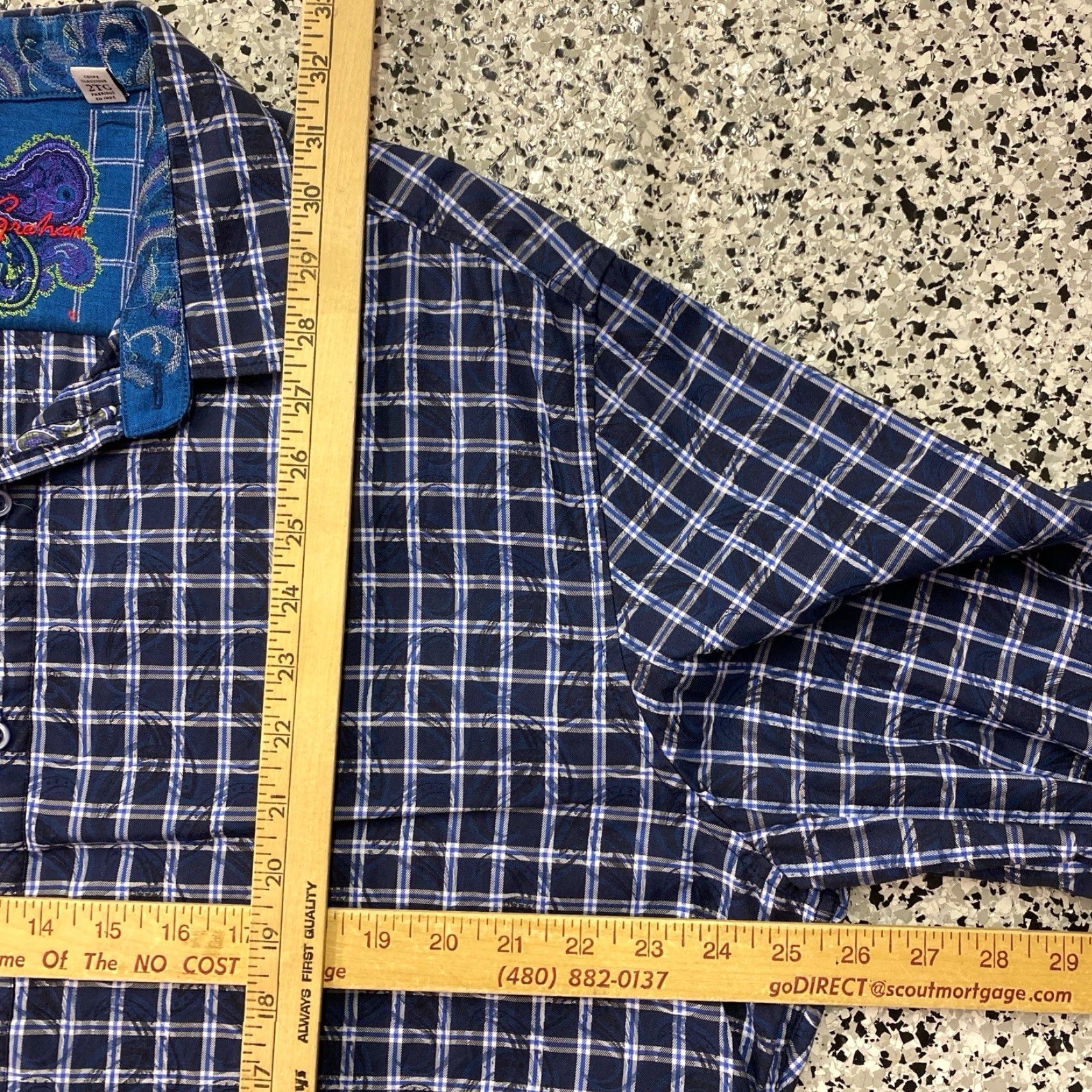 Robert Graham Robert Graham Shirt Button-Up Men’s 2XL Long Sleeve Blue White Multicolor Check Casual Dress Button-Up Shirt Size US XXL / EU 58 / 5 - 3 Thumbnail