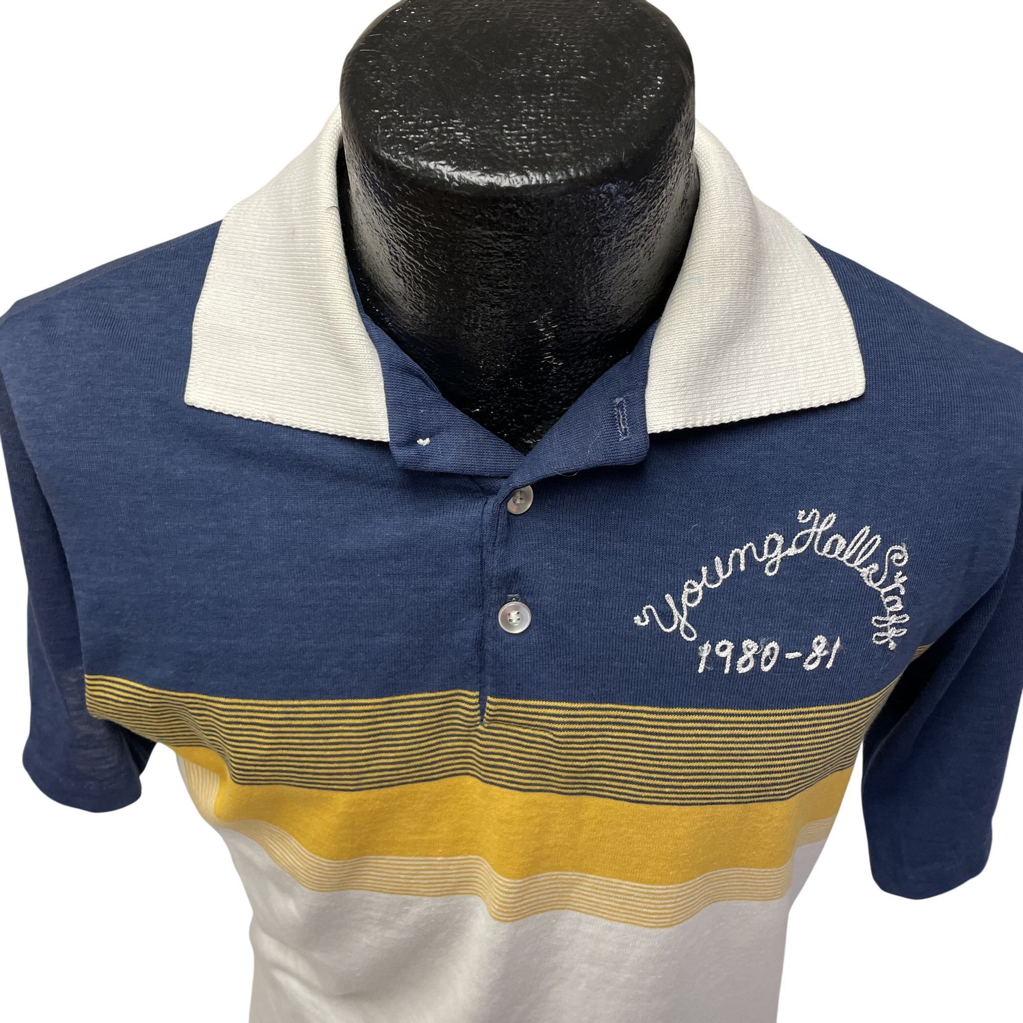 Other Vtg White CHAIN STITCH 1981 ULTRA Thin Surfer Polo Size US S / EU 44-46 / 1 - 2 Thumbnail