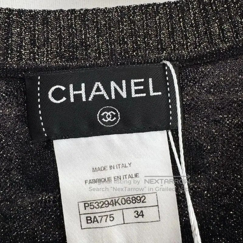 Chanel Chanel Black Short Sleeve Dress Size S . Size S / US 4 / IT 40 - 2 Thumbnail