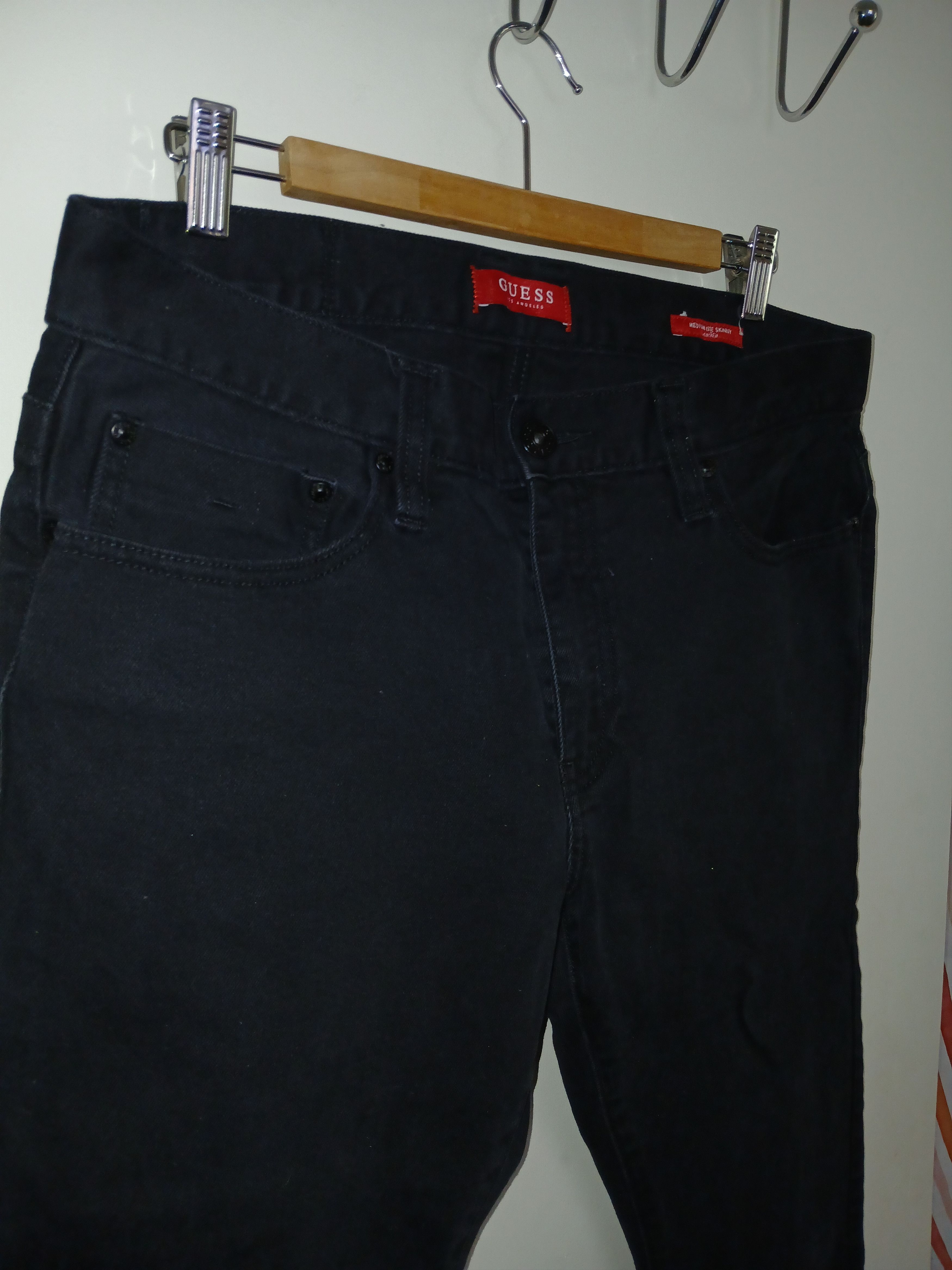 Guess Guess Black Skinny Taper Jeans Size US 30 / EU 46 - 4 Thumbnail