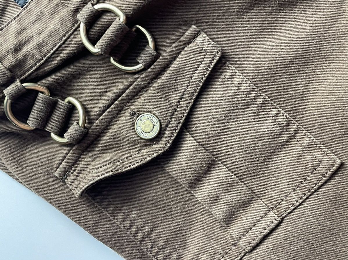 Gucci 🌹💫00S GUCCI BY TOM FORD? BOOT CUT METAL JEANS Size 32" / US 10 / IT 46 - 8 Thumbnail