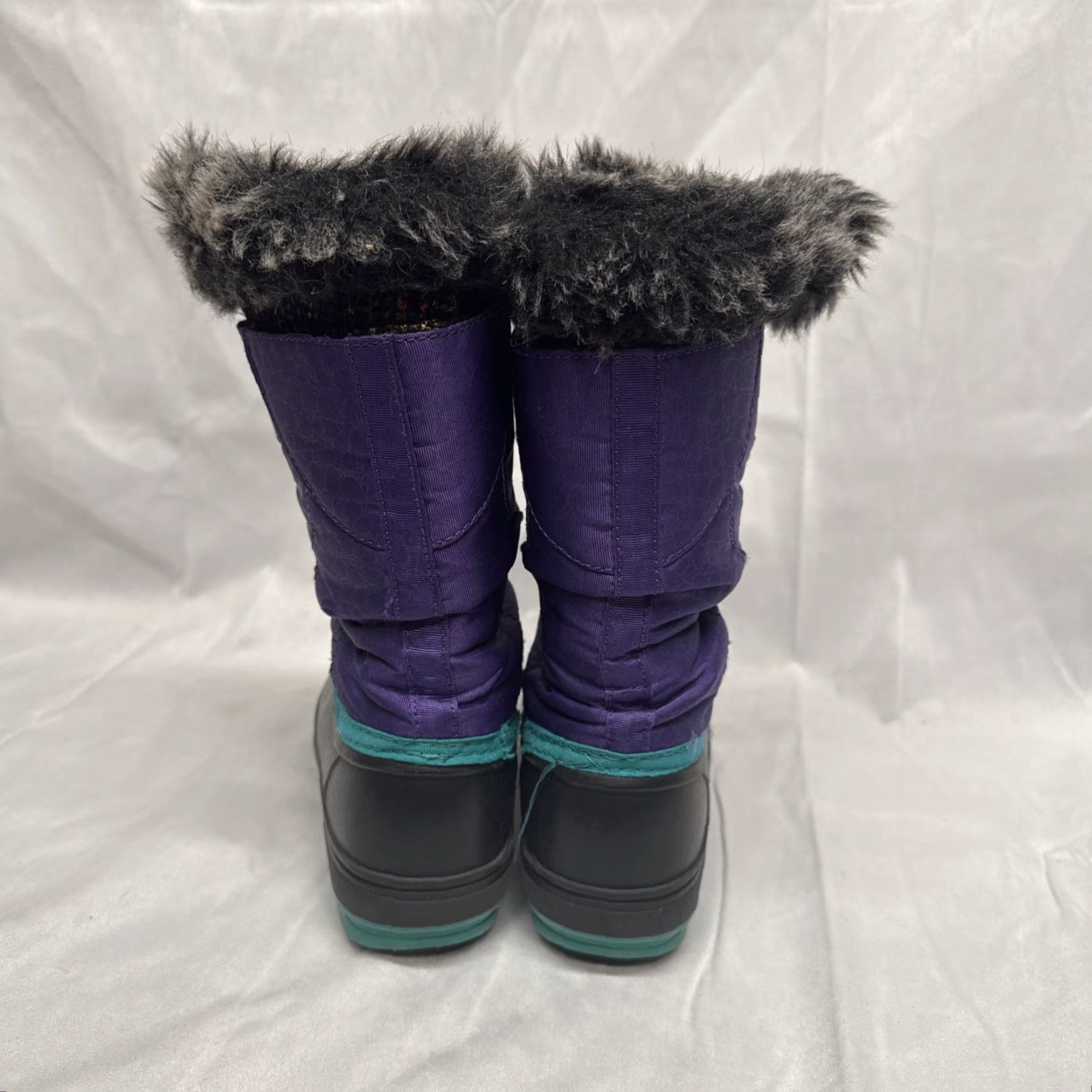 Vintage Arctic Cat Women Boots Snow Winter Snowmobile White 4 Purple Nylon/faux fur Snow Boot Womens Size US 4 / IT 34 - 3 Thumbnail