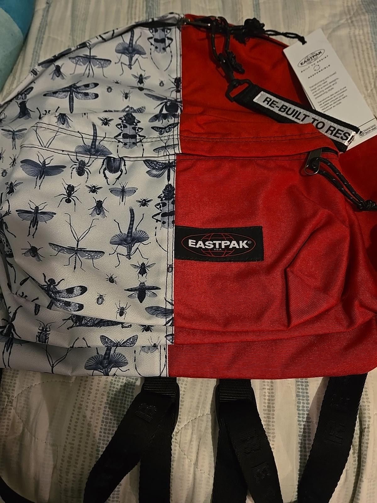 Eastpak NWT Eastpak Re-Built Limited Edition Backpack Red Blue RARE Size ONE SIZE - 7 Thumbnail