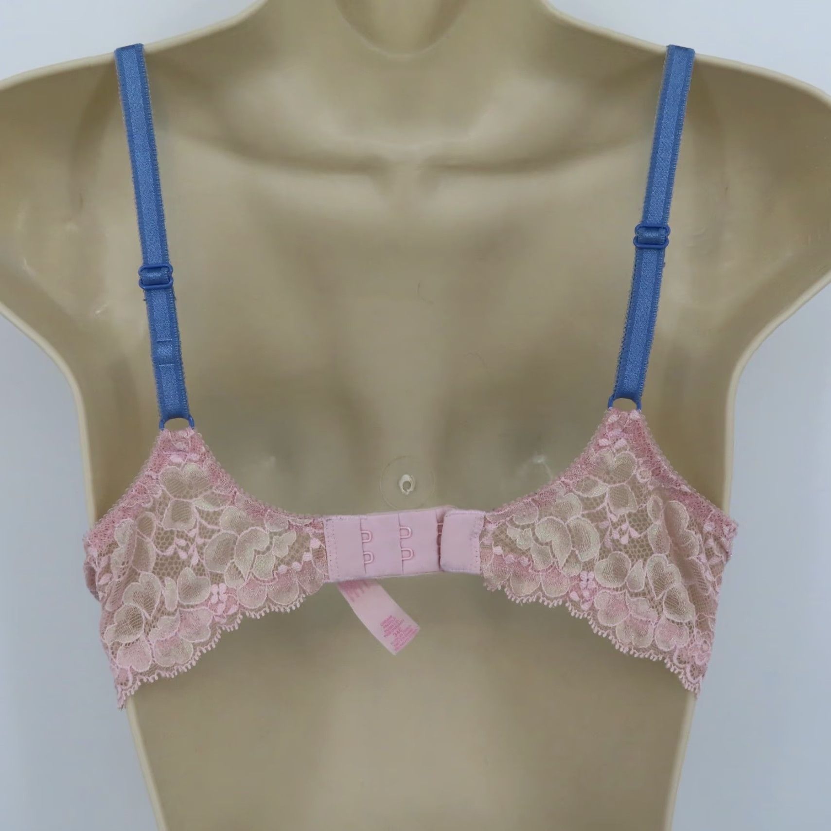 Victoria's Secret Victoria's Secret Dream Angels Push Up Bra 34C Purple Pink Flower Lace Bow Padded Size ONE SIZE - 5 Thumbnail