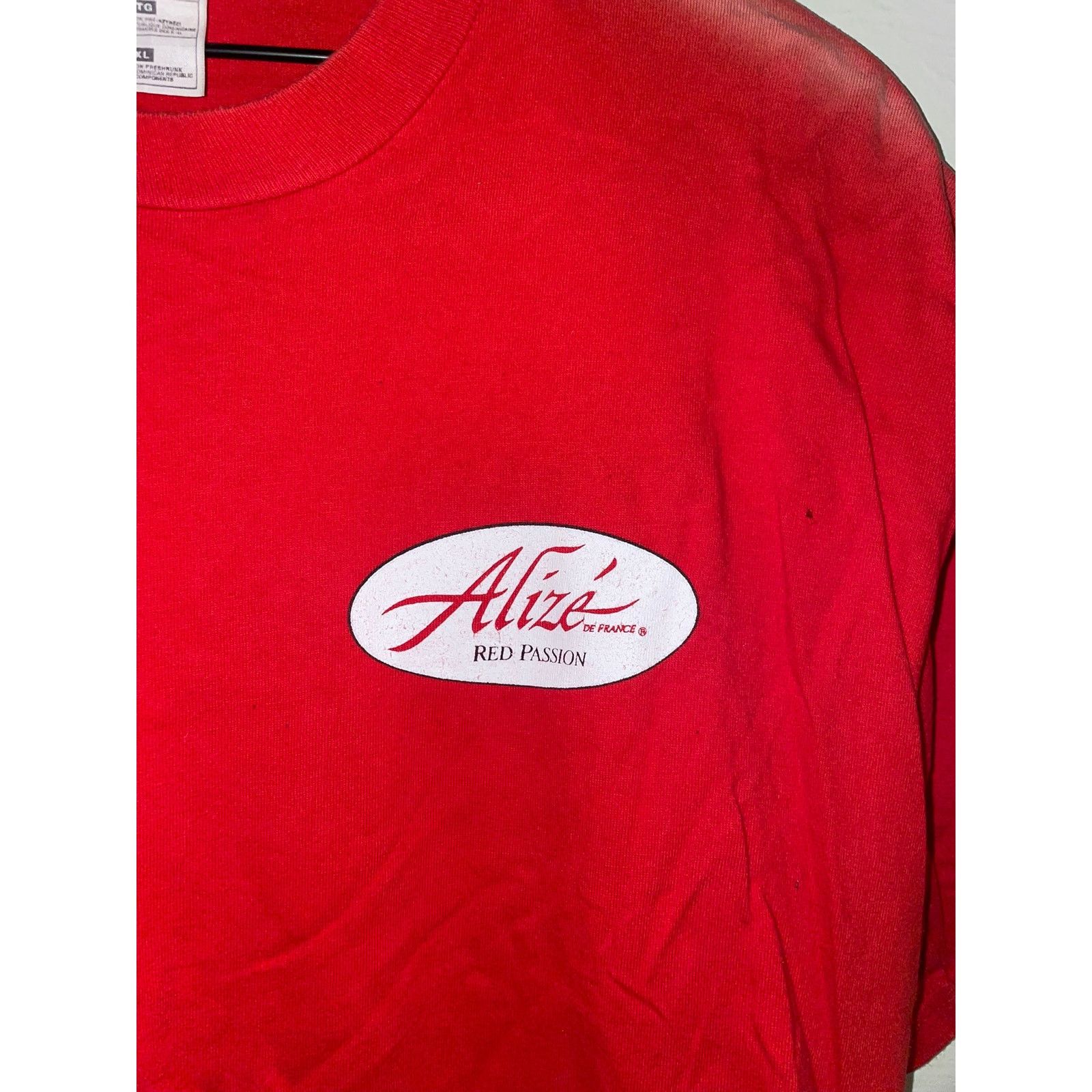 Vintage Vintage Red Passion Shirt Alize De France Drink Tee 90s XL Size US XL / EU 56 / 4 - 3 Thumbnail