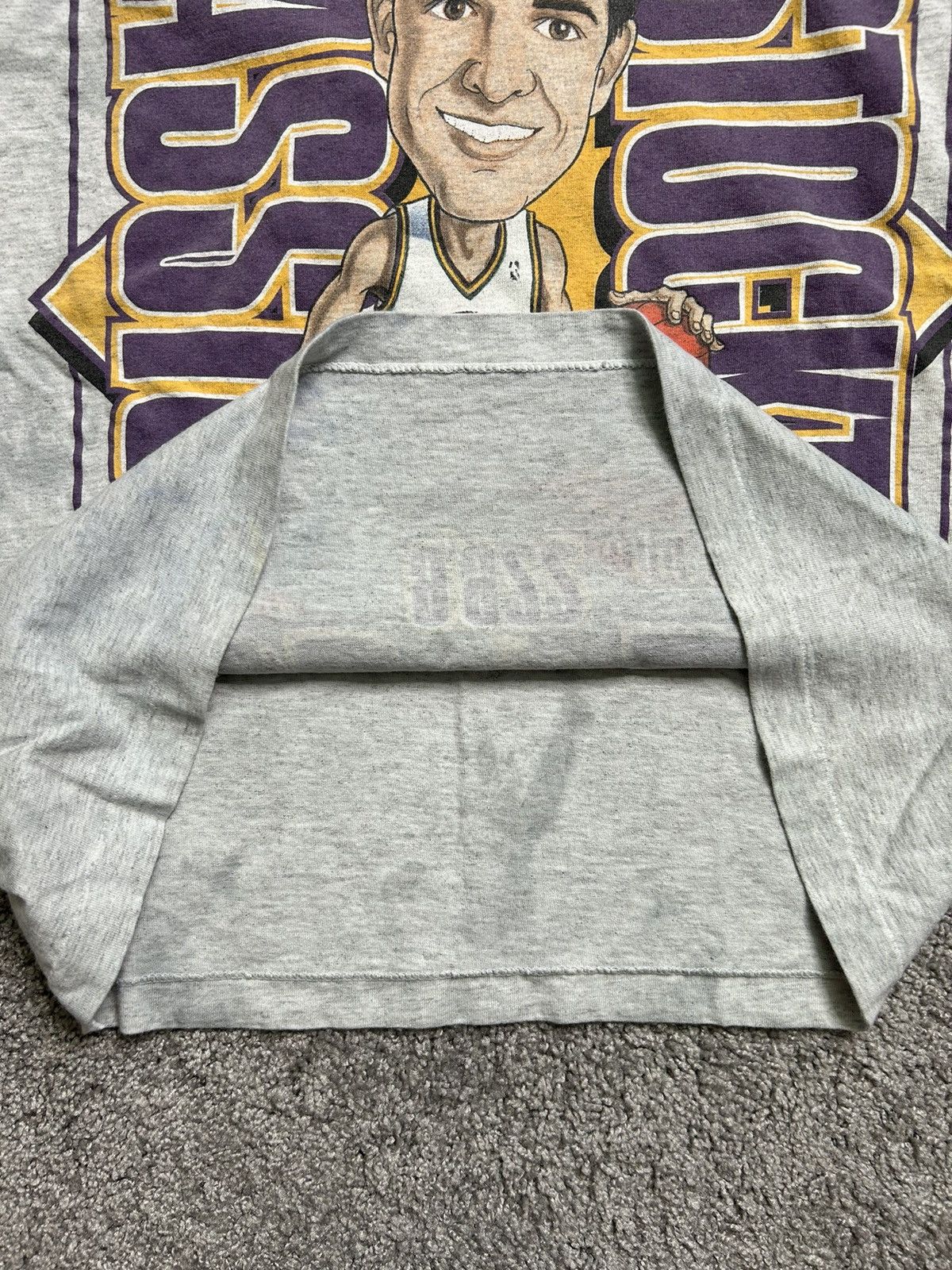 NBA × Vintage Vintage 90s NBA Utah Jazz John Stockton Tee Salem USA Size US L / EU 52-54 / 3 - 7 Thumbnail