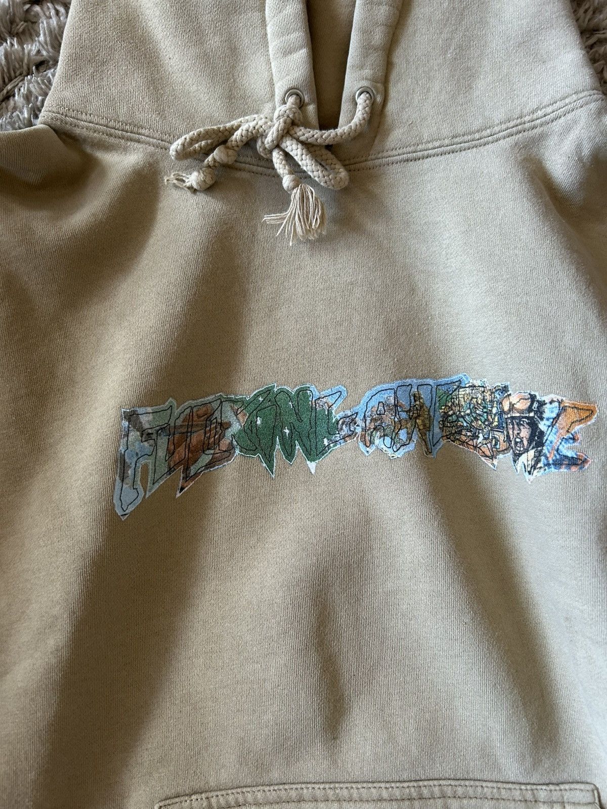 Fucking Awesome Fucking Awesome Tan Logo Hoodie Size US M / EU 48-50 / 2 - 2 Thumbnail