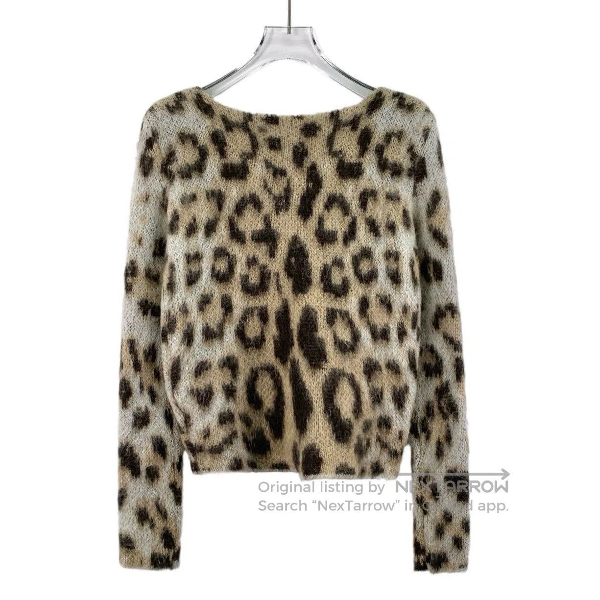 Loewe Loewe Brown Leopard Mohair Sweater XS. Size US XS / EU 42 / 0 - 2 Thumbnail