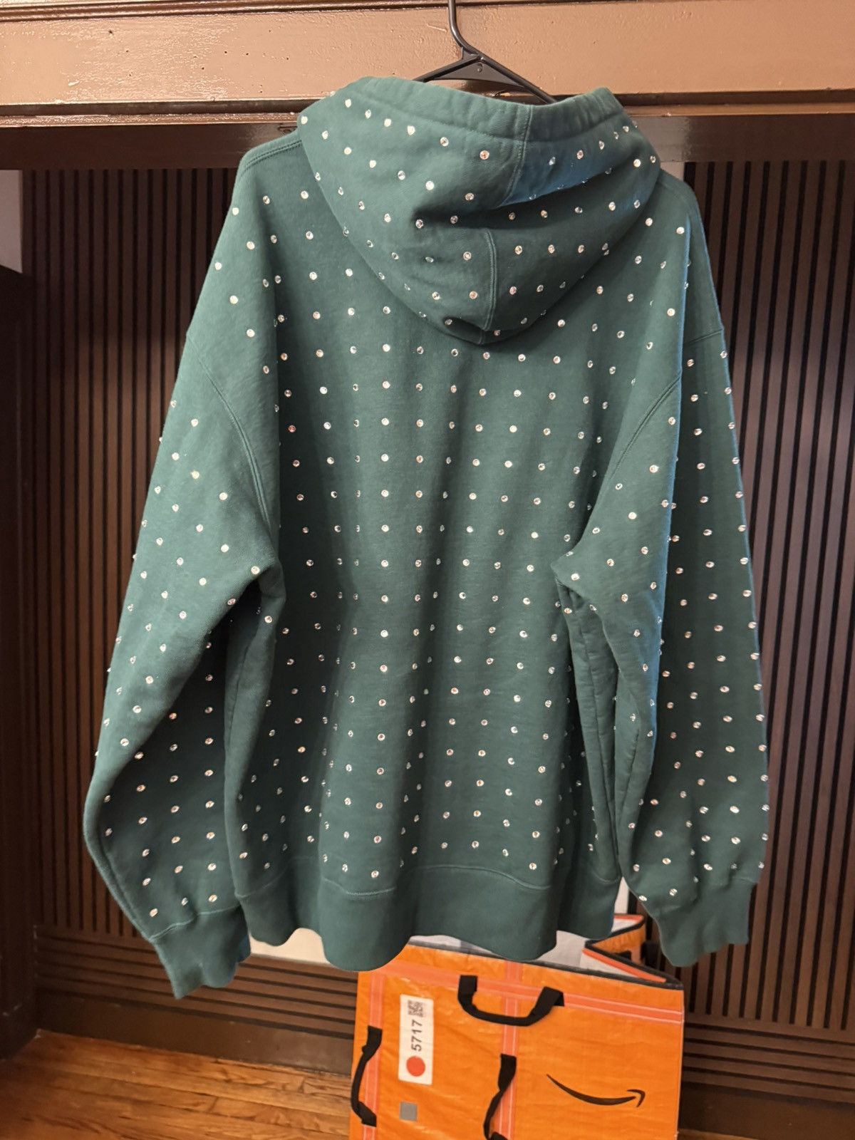 Supreme Supreme Rhinestone Studded Hoodie Hooded Size XL Size US XL / EU 56 / 4 - 6 Thumbnail