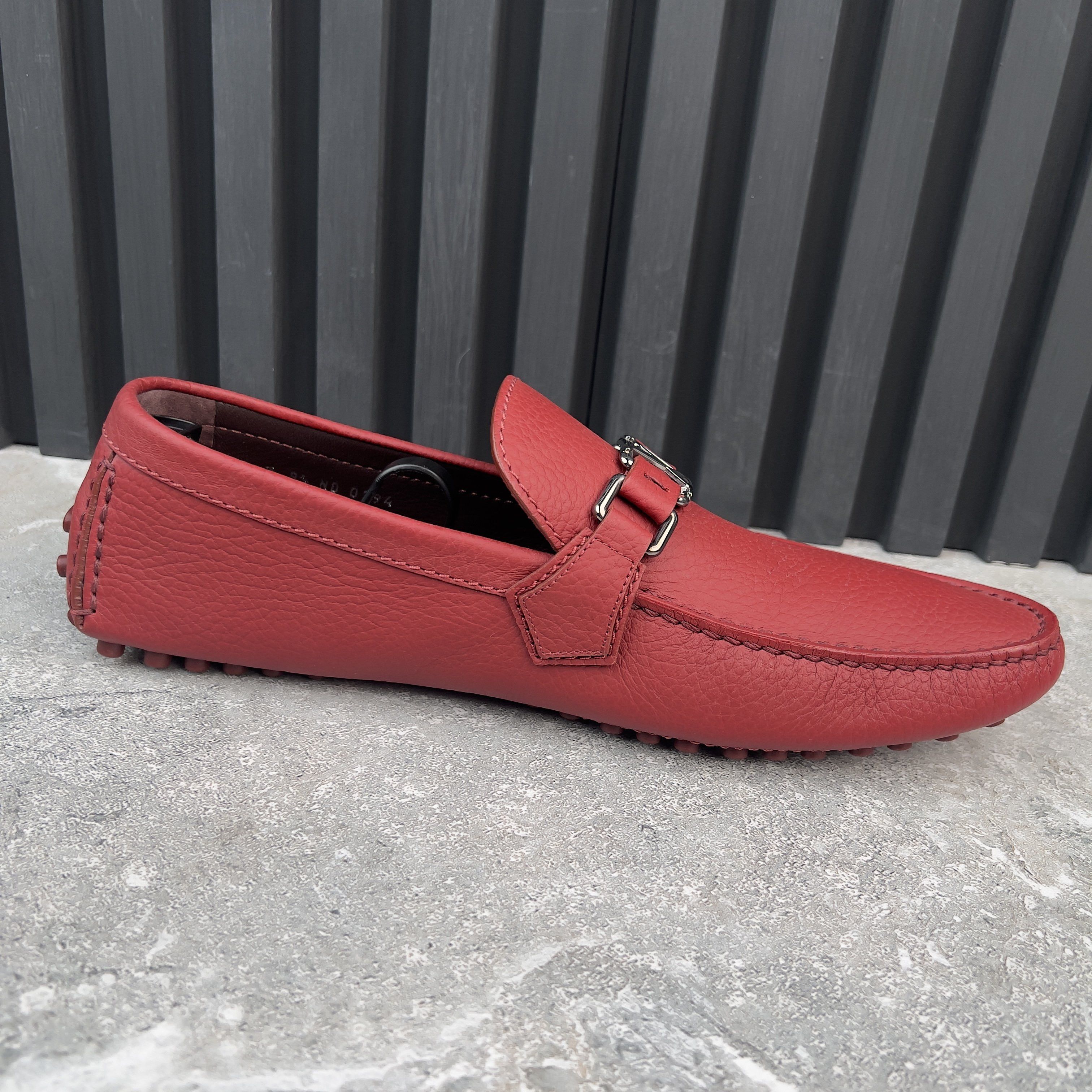 Louis Vuitton Hockenheim Driving Moccasin Grain Leather Size US 9.5 / EU 42-43 - 8 Thumbnail