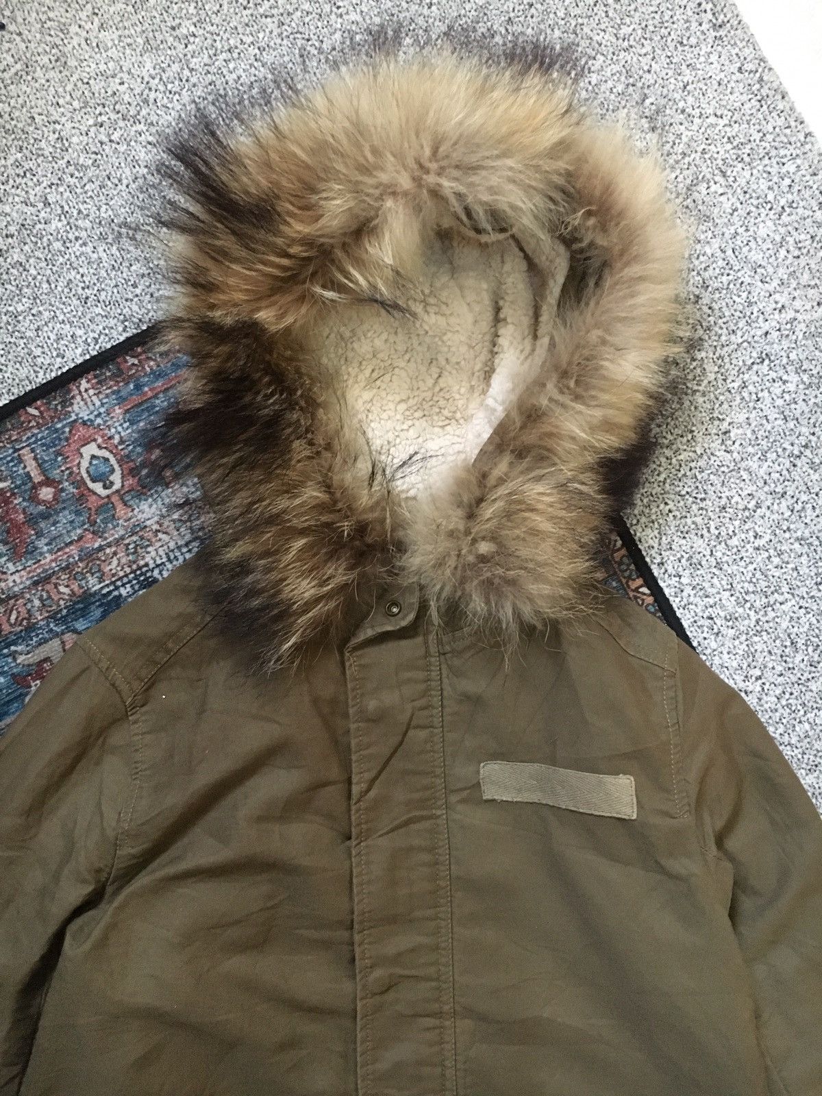 If Six Was Nine × Japanese Brand × Le Grande Bleu (L.G.B.) Racoon Fur Parka Jacket Size US S / EU 44-46 / 1 - 2 Thumbnail