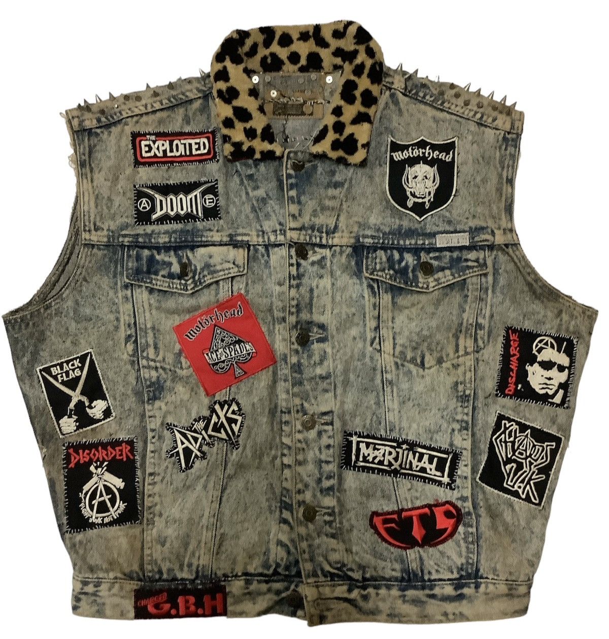 Designer × Vintage VINTAGE 90s THE EXPLOITED BATTLE JACKET CUSTOM Size US L / EU 52-54 / 3 - 1 Thumbnail