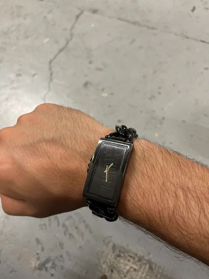 Designer × Jean Paul Gaultier × Vintage Jean Paul Gaultier Black Chain Watch Size ONE SIZE - 3 Thumbnail