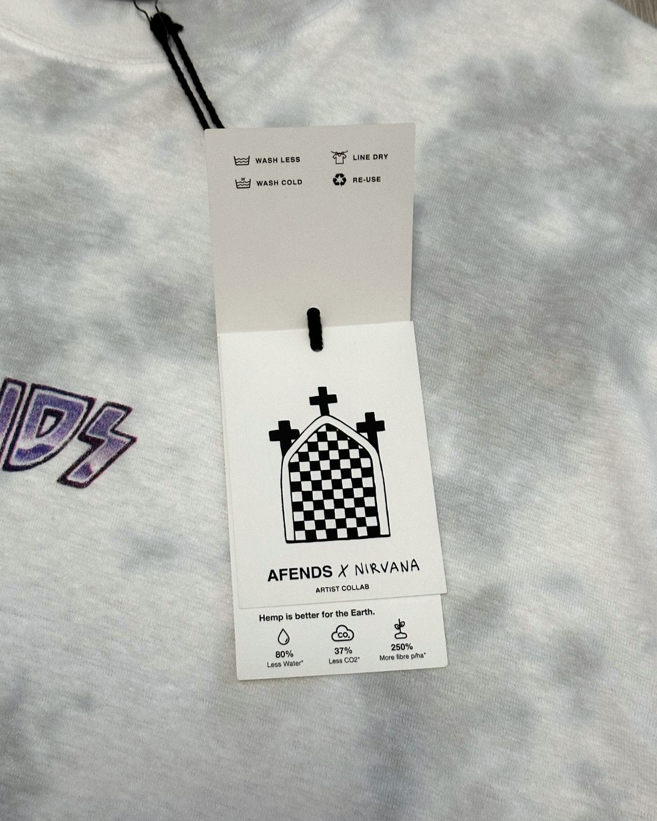 Afends NWT Afends x Nirvana - Pearla - Hemp Oversized T-Shirt - S Size S / US 4 / IT 40 - 9 Thumbnail
