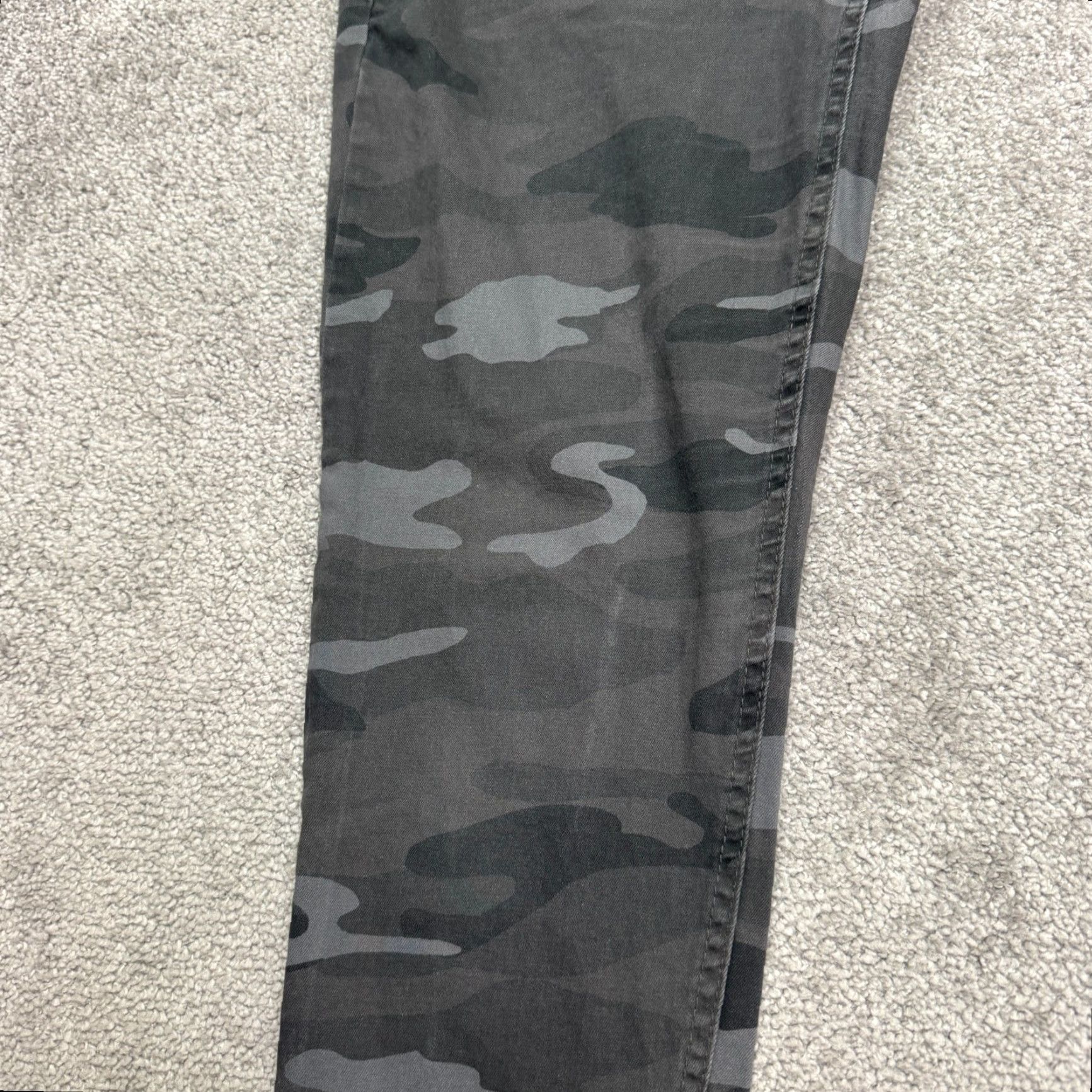 Vintage Democracy Jeans Skinny Womens 6 Gray Camouflage Low Rise Stretch Pocket Denim City Army Size 28" / US 6 / IT 42 - 5 Thumbnail