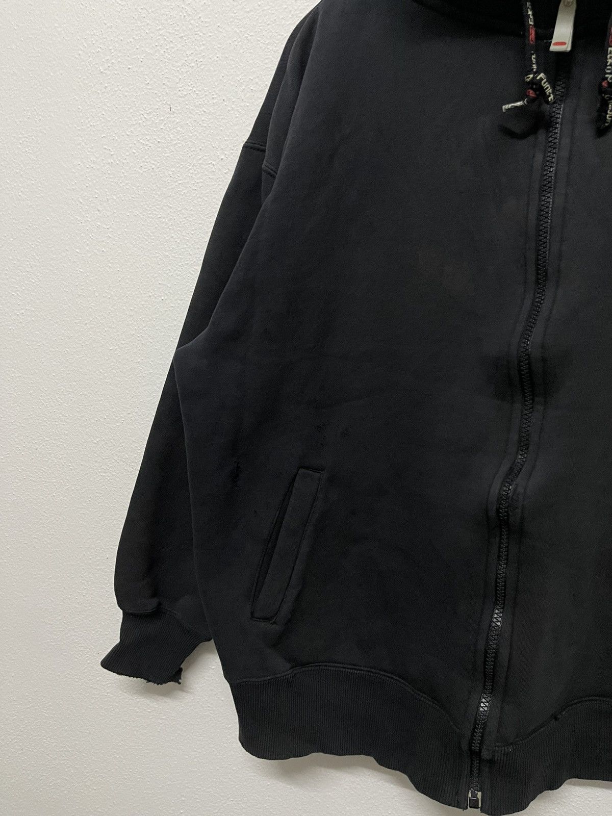 Ecko Unltd. × Vintage 2000s ECKO FUNCTION ZIPPER HOODIE BIG LOGO DISTRESSED Size US L / EU 52-54 / 3 - 4 Thumbnail