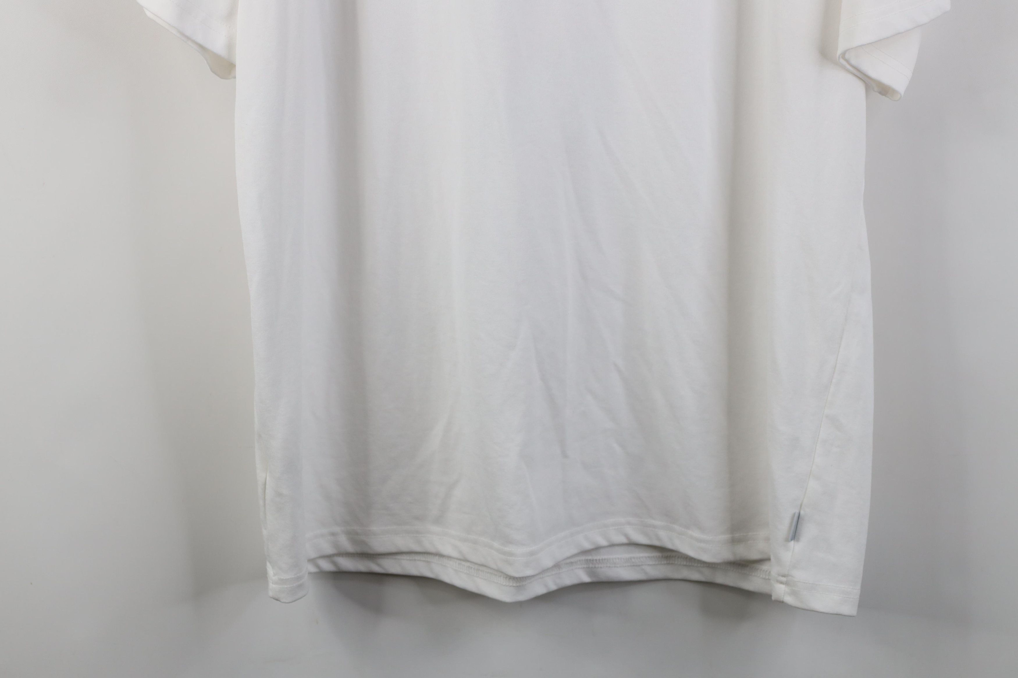 Nike Vintage Y2K Nike Mini Swoosh Knit Short Sleeve T-Shirt White Size US L / EU 52-54 / 3 - 15 Thumbnail