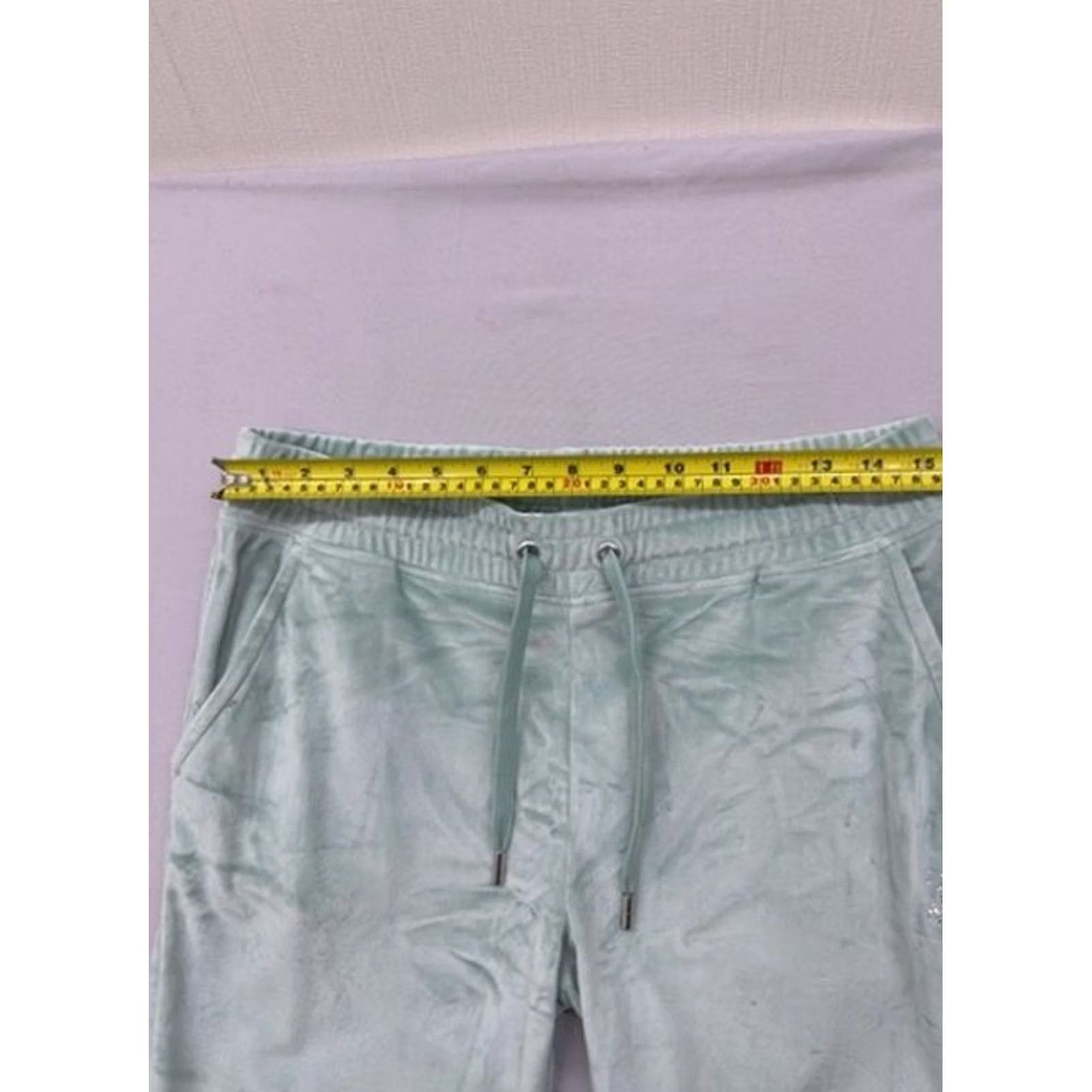 Juicy Couture Juicy Couture Del Ray Sweatpants M Chinois Green Velour Straight Sweatpants Women Regular Size 32" / US 10 / IT 46 - 6 Thumbnail