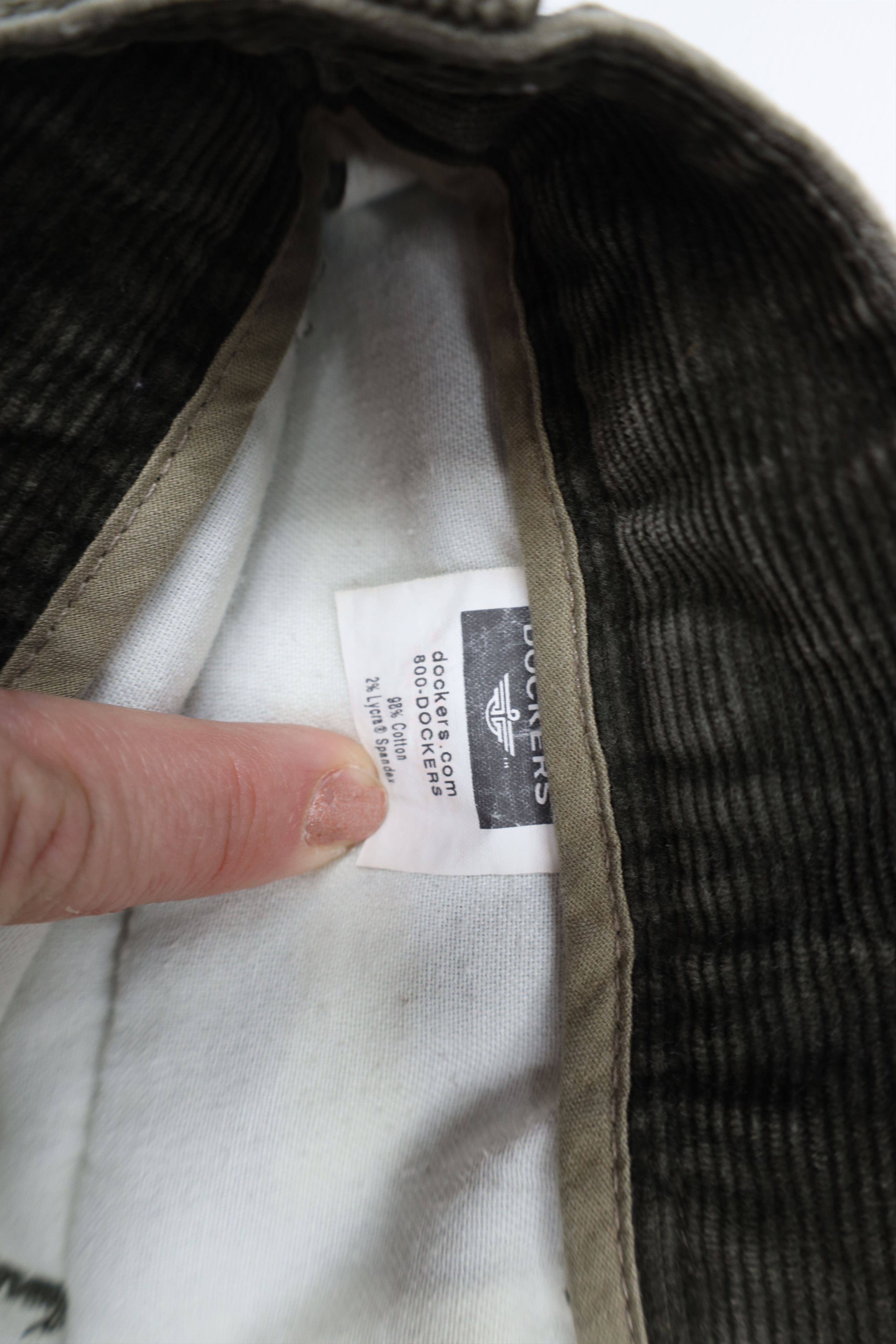 Vintage Vintage 90s Streetwear Wide Leg Corduroy Chino Pants Green Size US 40 / EU 56 - 9 Thumbnail