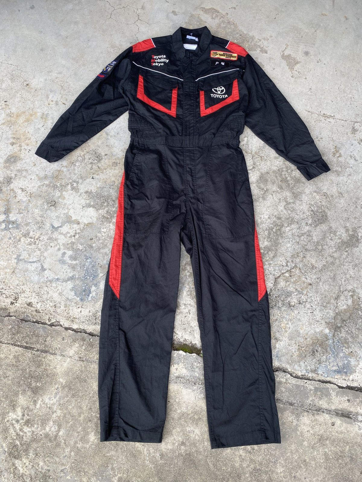 Other Vintage Toyota Racing Suit – Black & Red Jumpsuit Size US 31 - 3 Thumbnail