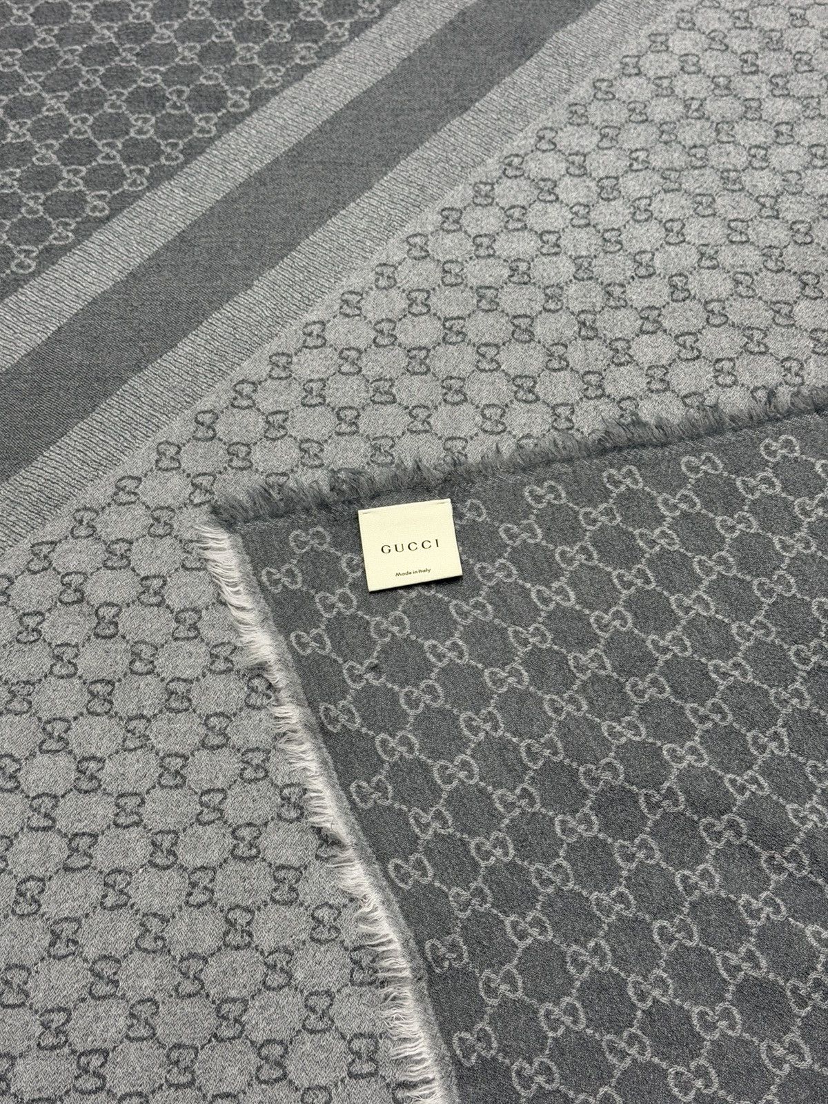 Gucci GUCCI GG Monogram Wool Big Scarf Demna Nettspend Fakemink Size ONE SIZE - 6 Thumbnail