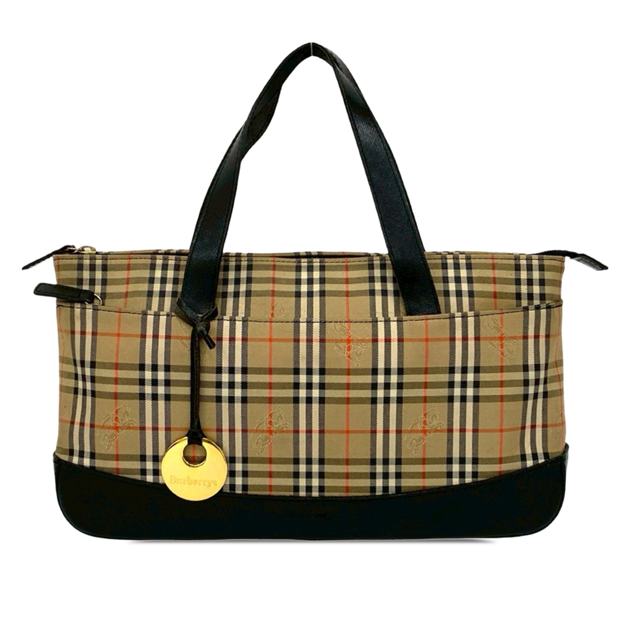 Burberry Burberry Haymarket Check Canvas Tote Size ONE SIZE - 1 Thumbnail