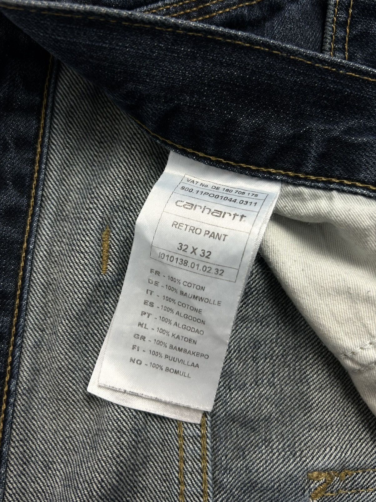 Carhartt Carhartt Retro Pant Vintage Jeans Blue Denim Pants Y2K Size US 32 / EU 48 - 11 Thumbnail