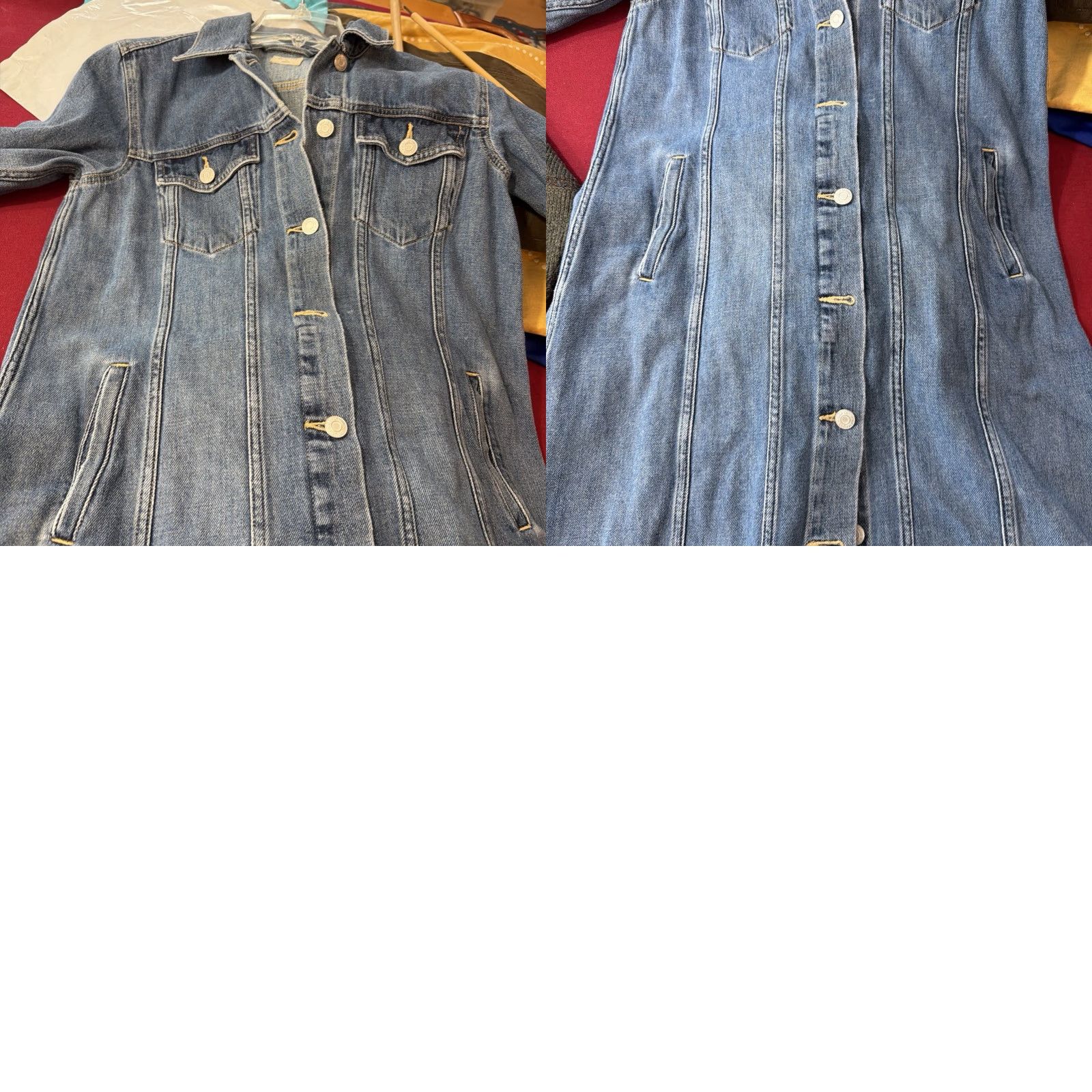 Gap VINTAGE Gap 1969 BLUE DENIM Shirt DRESS long sleeved button front Collar Flap Pockets M Size M / US 6-8 / IT 42-44 - 11 Thumbnail