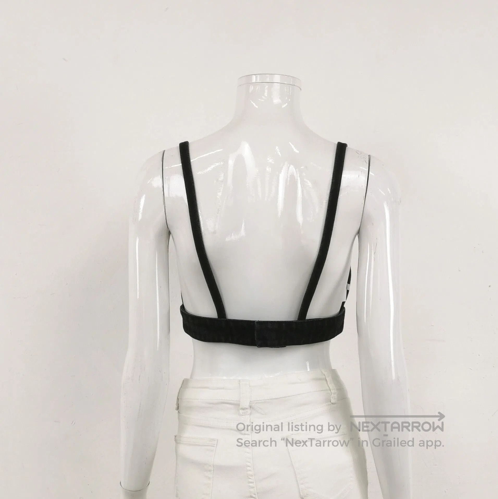 Prada Black Cotton Triangle Logo Vest Size 4.