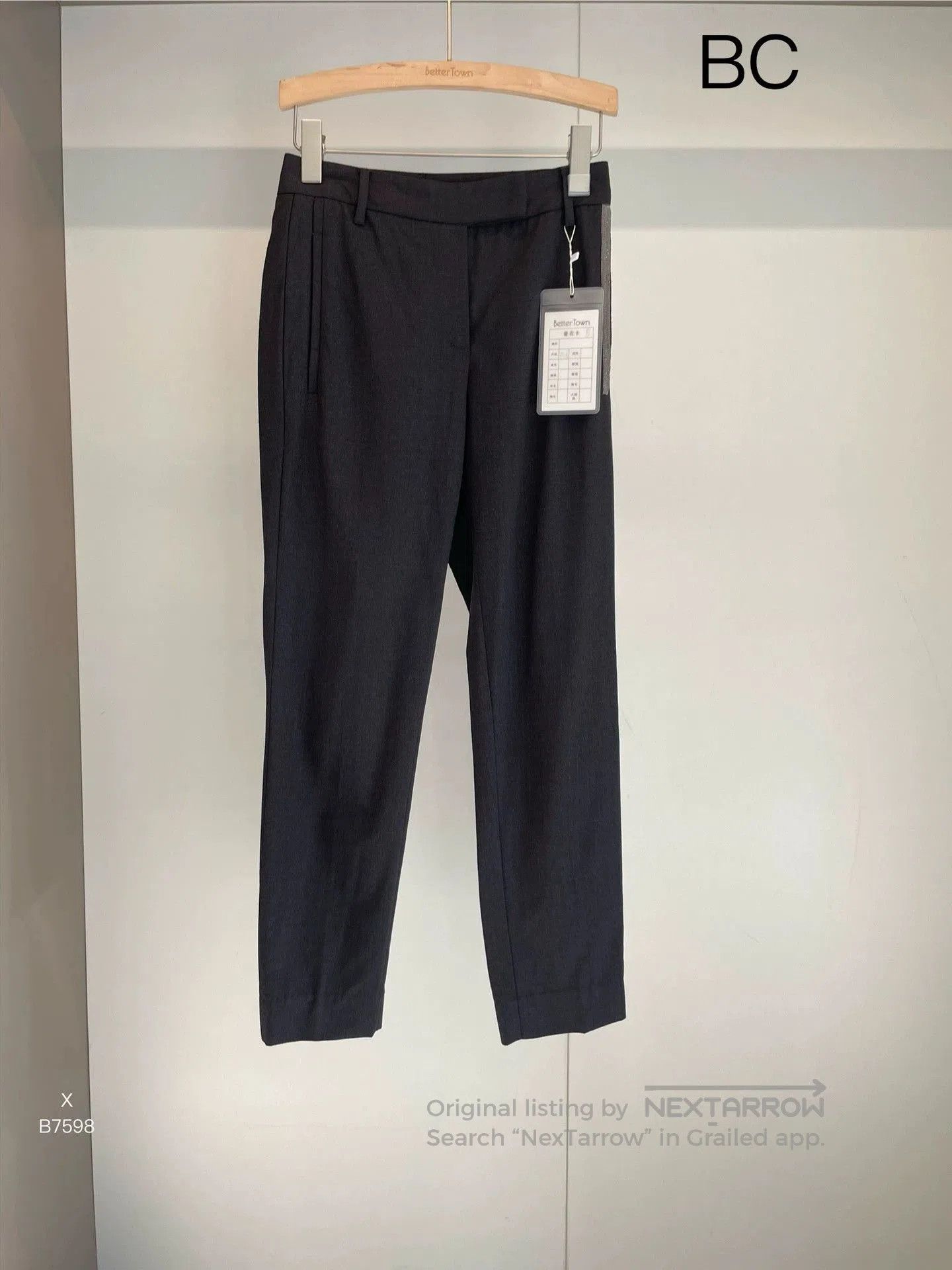 Brunello Cucinelli Brunello Cucinelli Black Gray Pants. Size US 36 / EU 52 - 1 Thumbnail