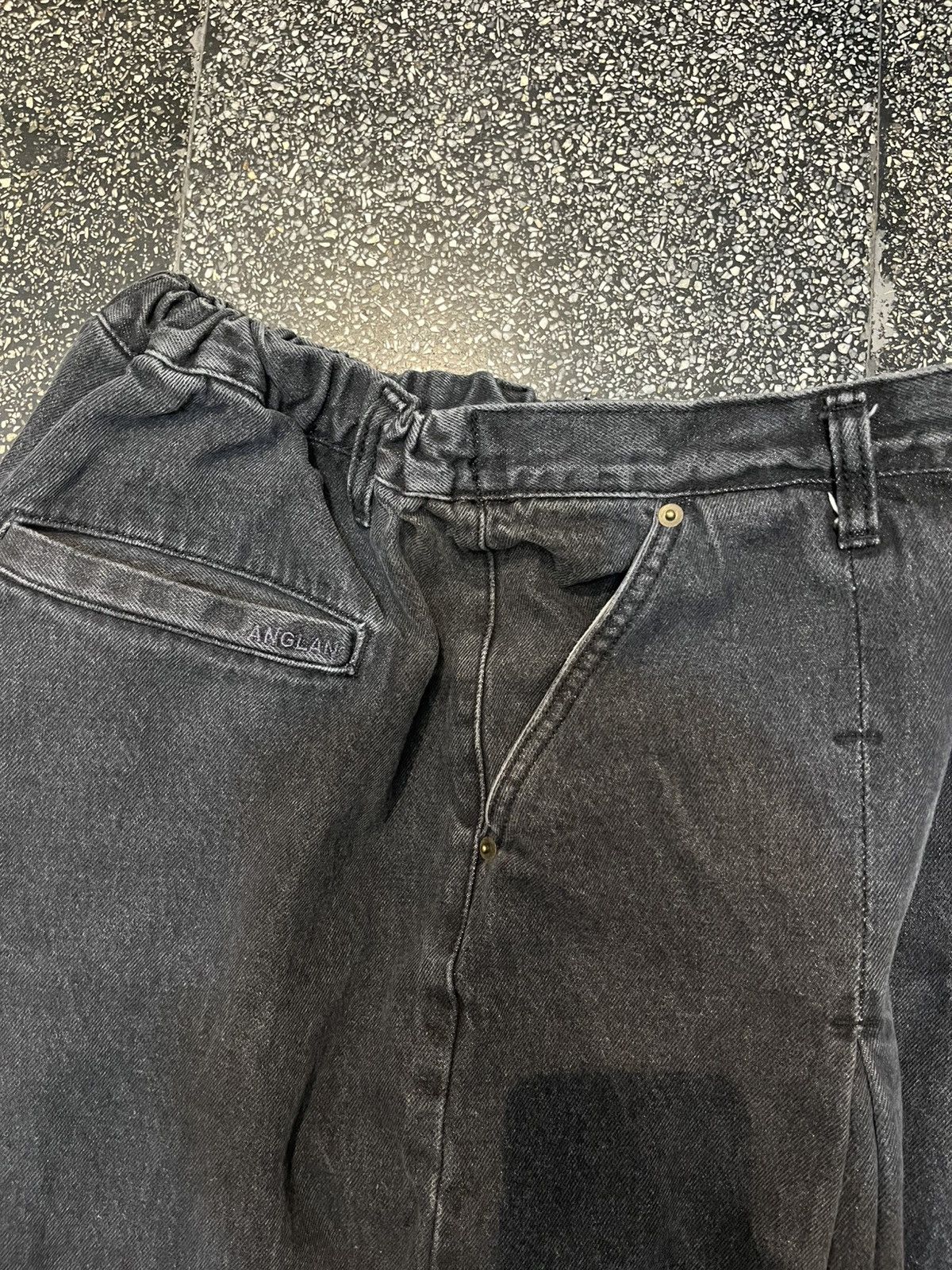 Japanese Brand ANGLAN, WIDE BALLOON PANTS PINTUCK DENIM! Size US 34 / EU 50 - 7 Thumbnail