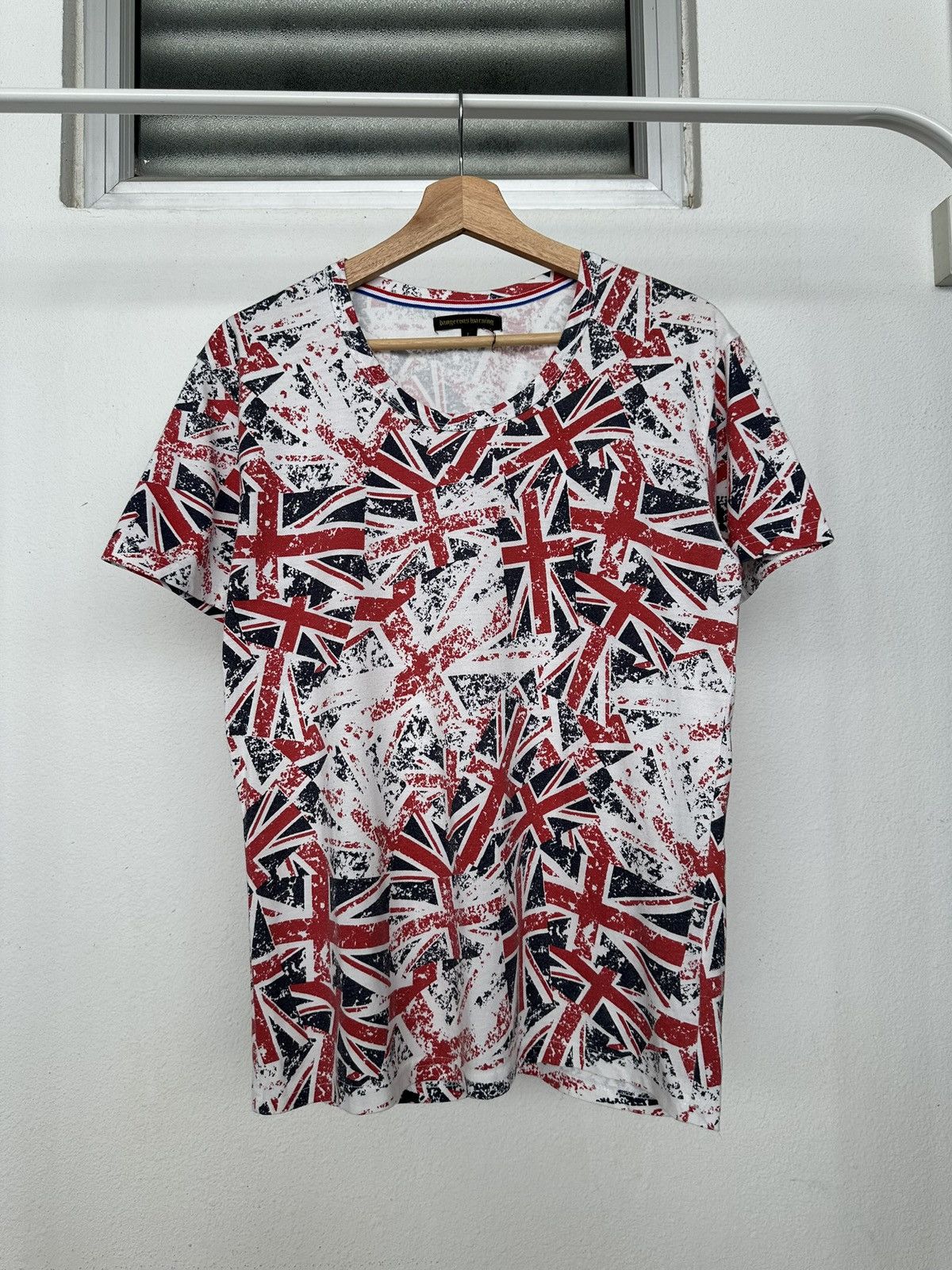 If Six Was Nine Y2k Dangerous Warning trompe l'oeil printed tee Size US M / EU 48-50 / 2 - 10 Thumbnail