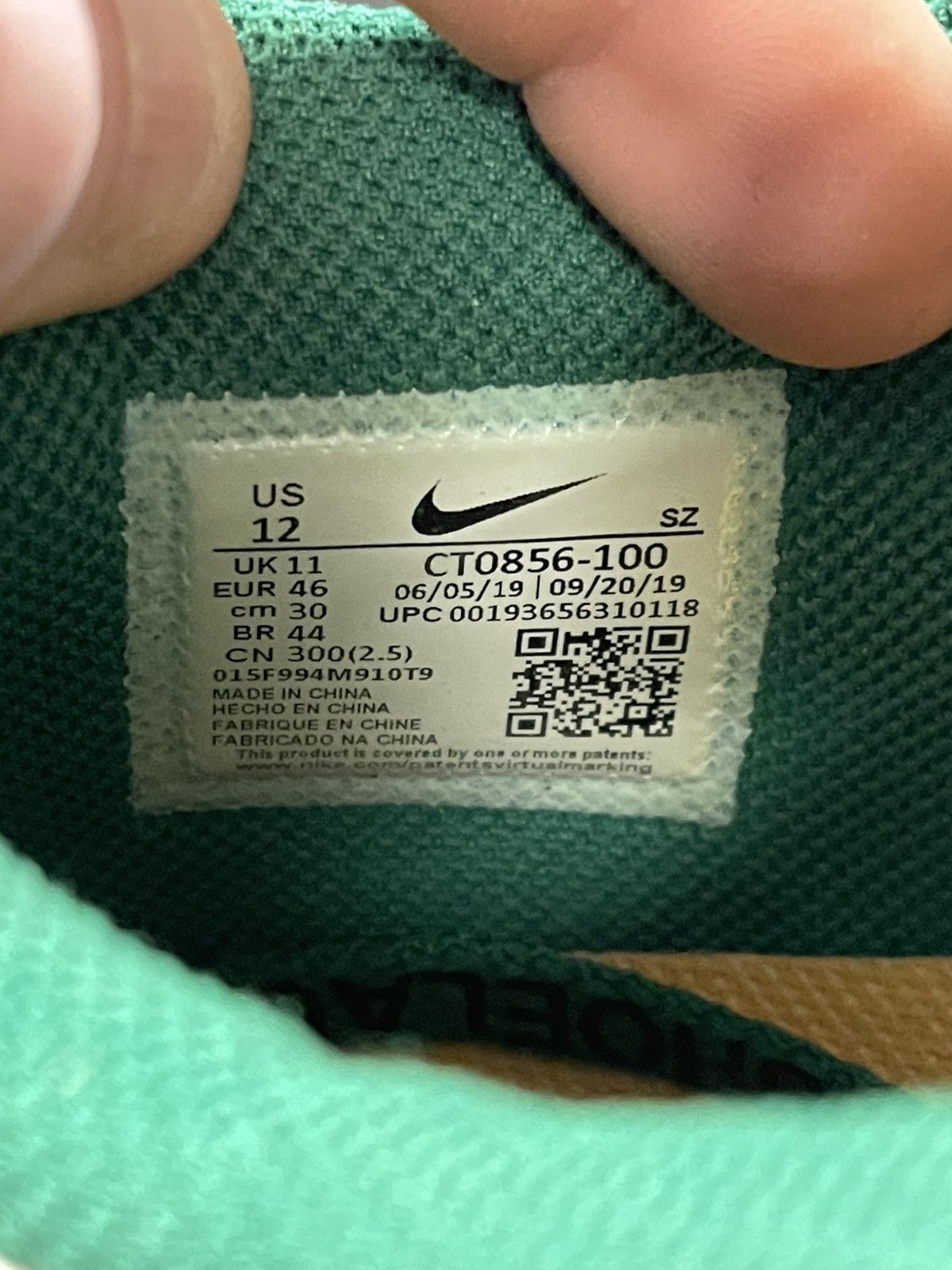Off-White Size 12 - Off White x Nike Dunk Low Pine Green CT0856-100 Size US 12 / EU 45 - 11 Thumbnail