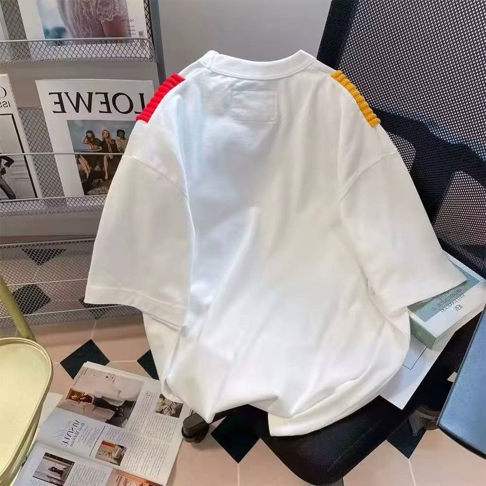 Japanese Brand × Vintage cotton t-shirt with rainbow inserts Size US L / EU 52-54 / 3 - 2 Thumbnail