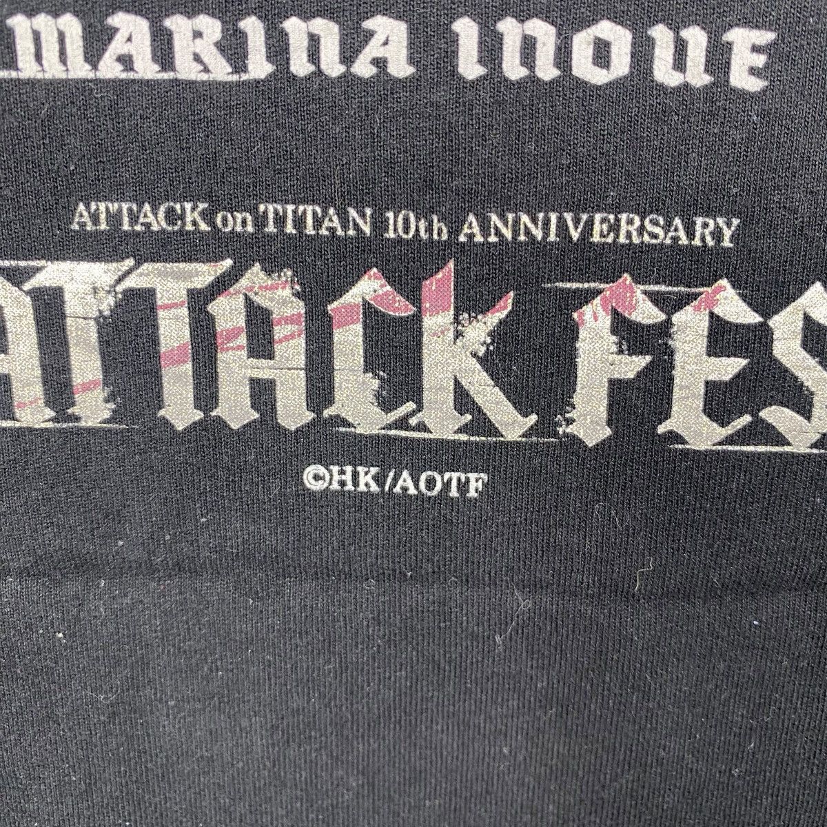 Anime ATTACK ON TITAN 10th Anniversary Attack Fest Concert Tee Size US XL / EU 56 / 4 - 6 Thumbnail