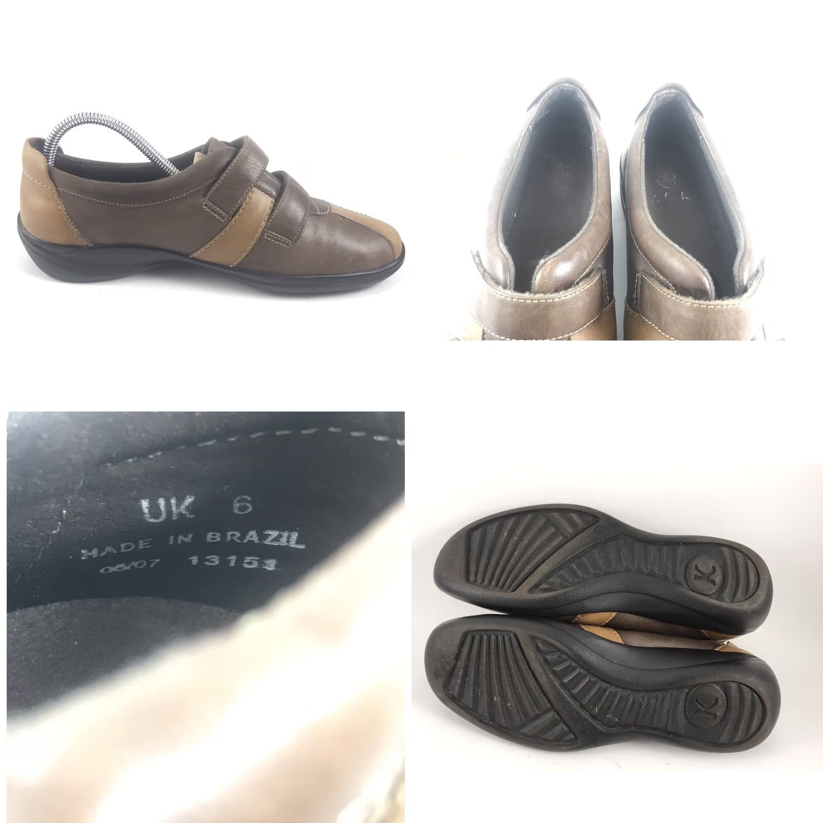 Clarks Clarks K SlipOn Loafers Women Size 6 UK/7US Brown Leather Adjustable Casual Size US 6 / IT 36 - 8 Thumbnail
