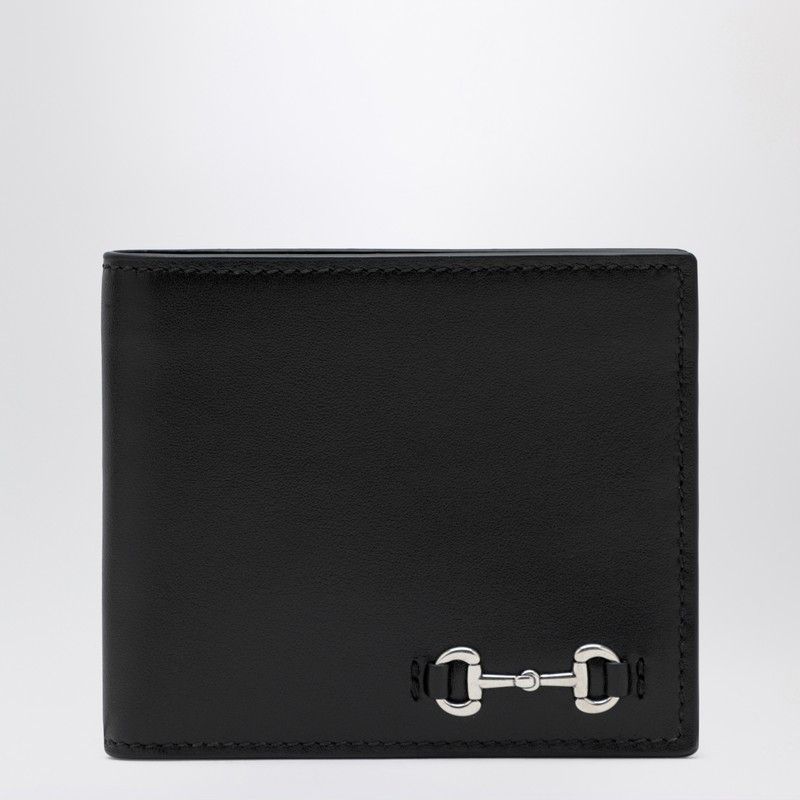 Gucci Gucci Black Bi-Fold Wallet With Horsebit Size ONE SIZE - 1 Thumbnail
