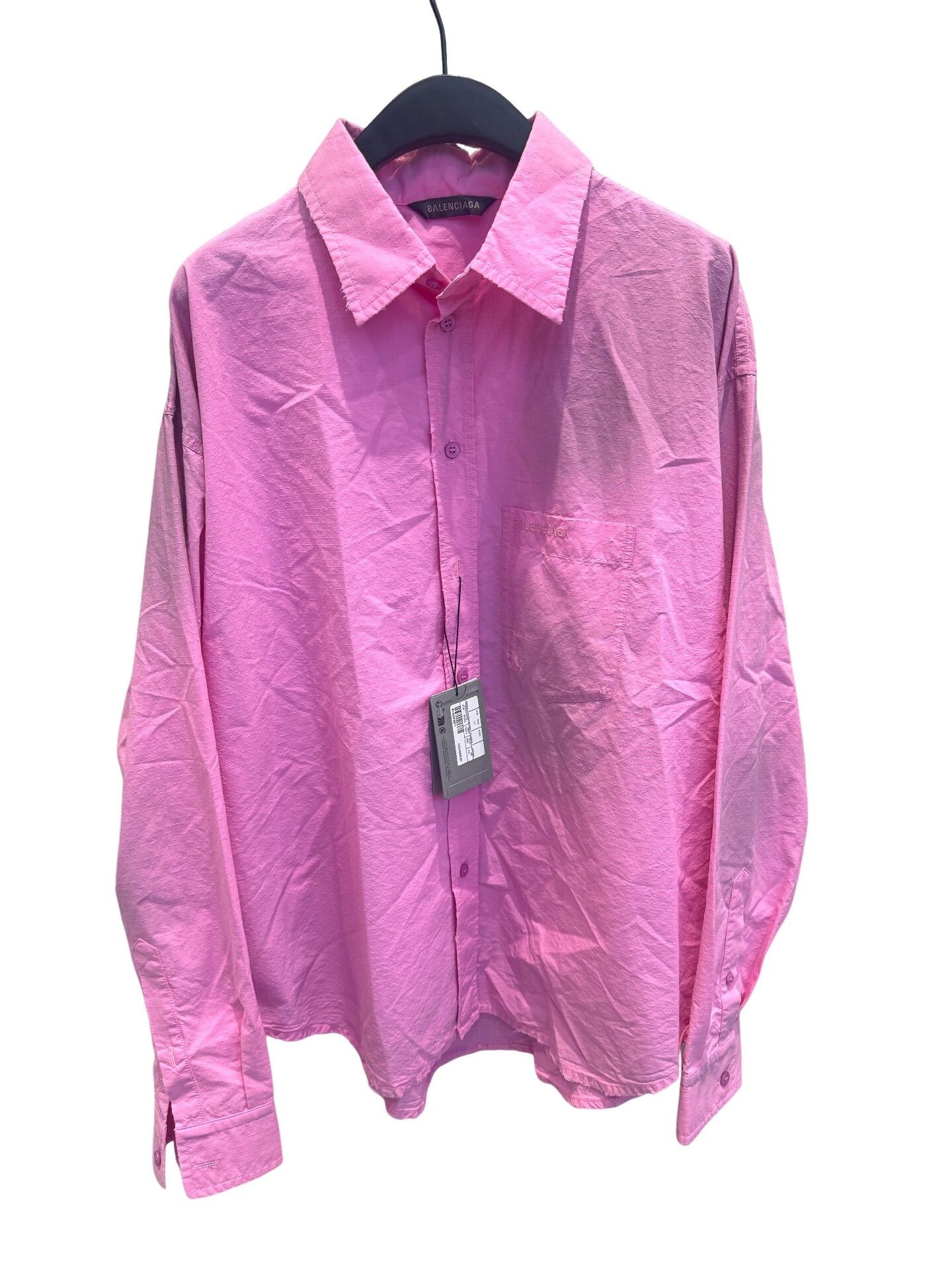Balenciaga Balenciaga Embroidered Logo Button Up Shirt F34 Size XS / US 0-2 / IT 36-38 - 1 Thumbnail