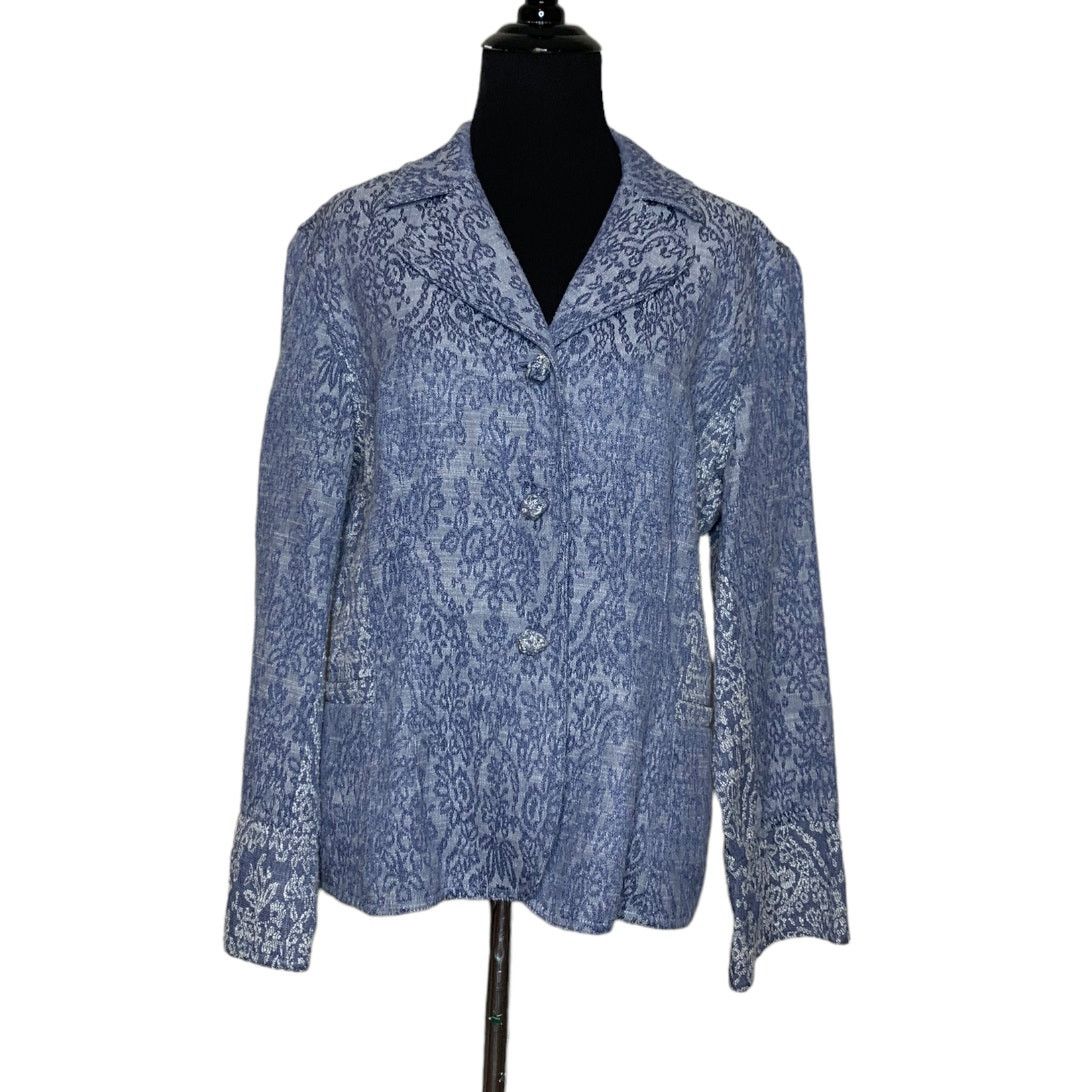 J. Jill J. Jill Blazer Embroidered Brocade Blazer size 12P Size XL / US 12-14 / IT 48-50 - 10 Thumbnail
