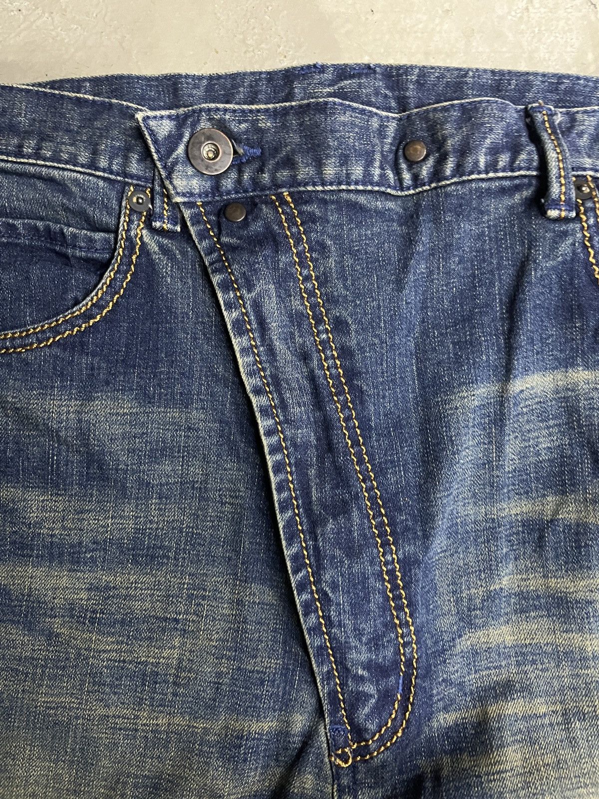 If Six Was Nine Ifsixwasnine Style Whiskered Asymmetrical Zipper Flare Pants Size US 32 / EU 48 - 6 Thumbnail