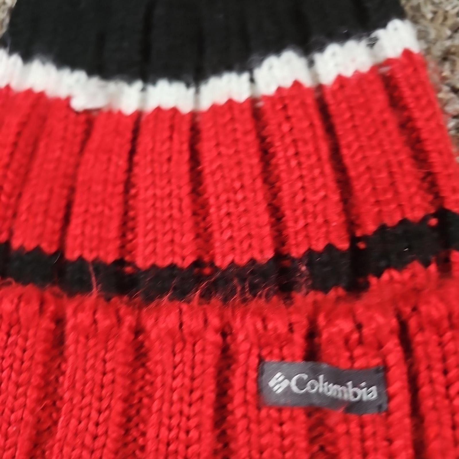 Columbia Wisconsin Badgers Columbia Winter Beanie Pom Hat Size ONE SIZE - 5 Thumbnail